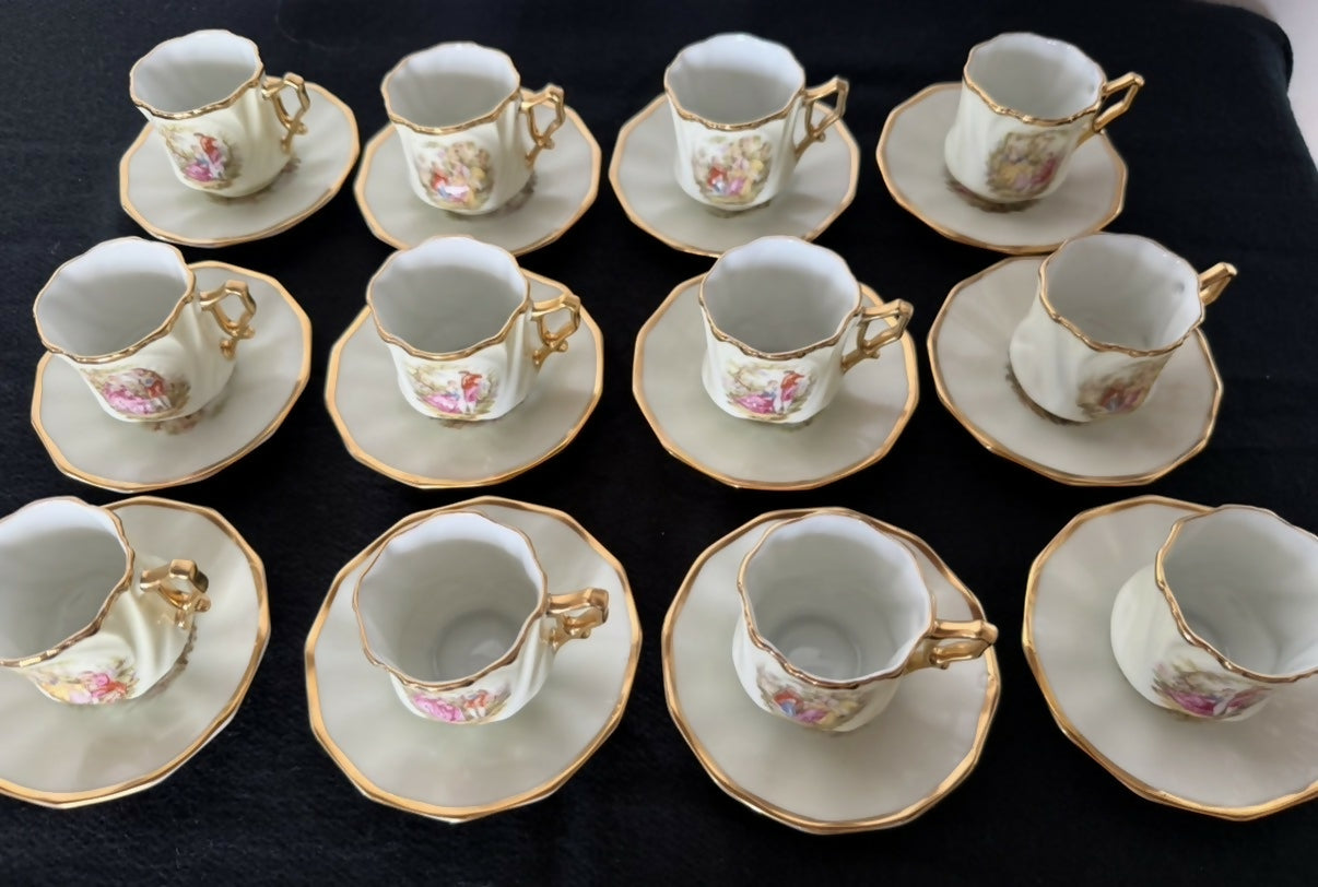 Jogo de café cenas galantes