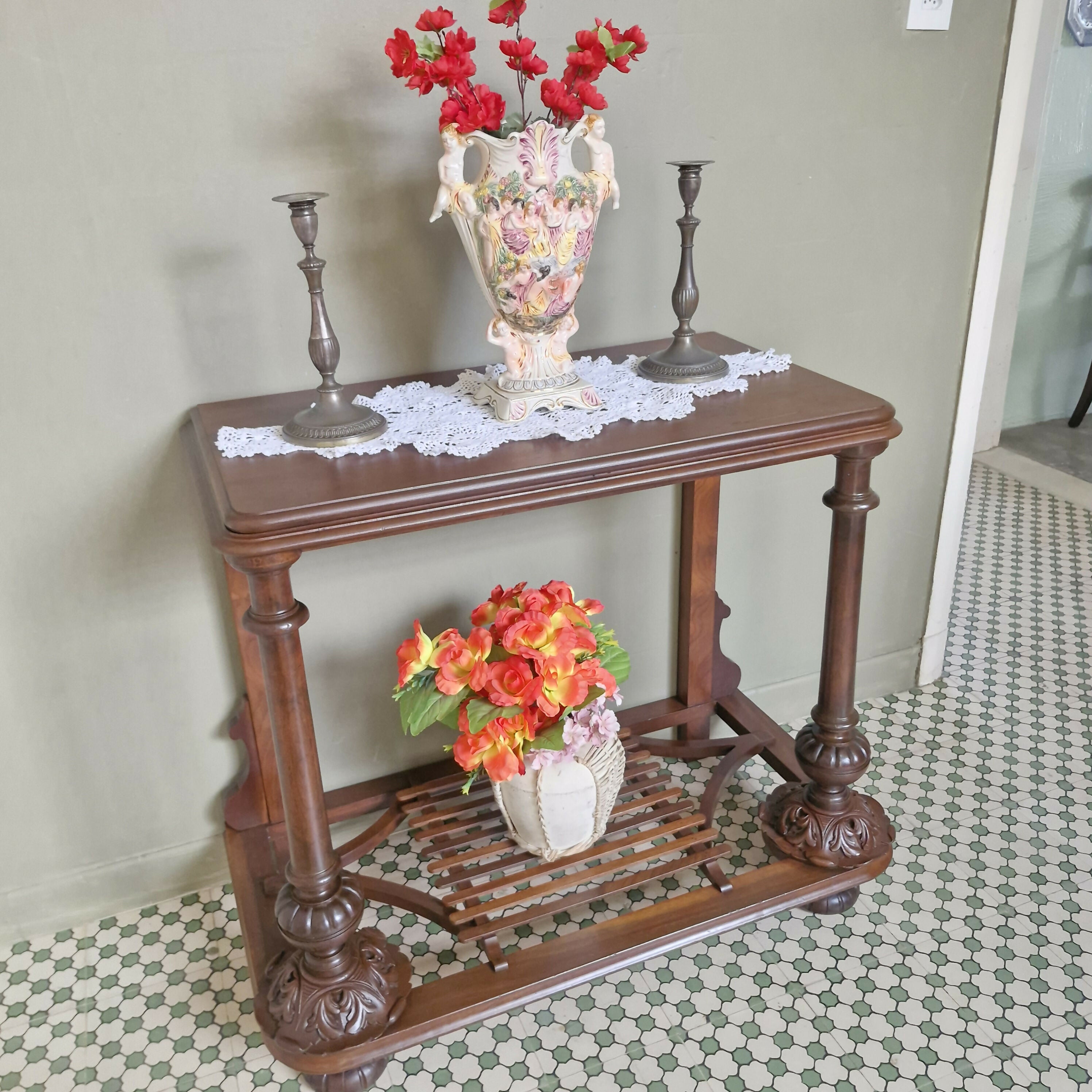 Mesa Console Entalhada