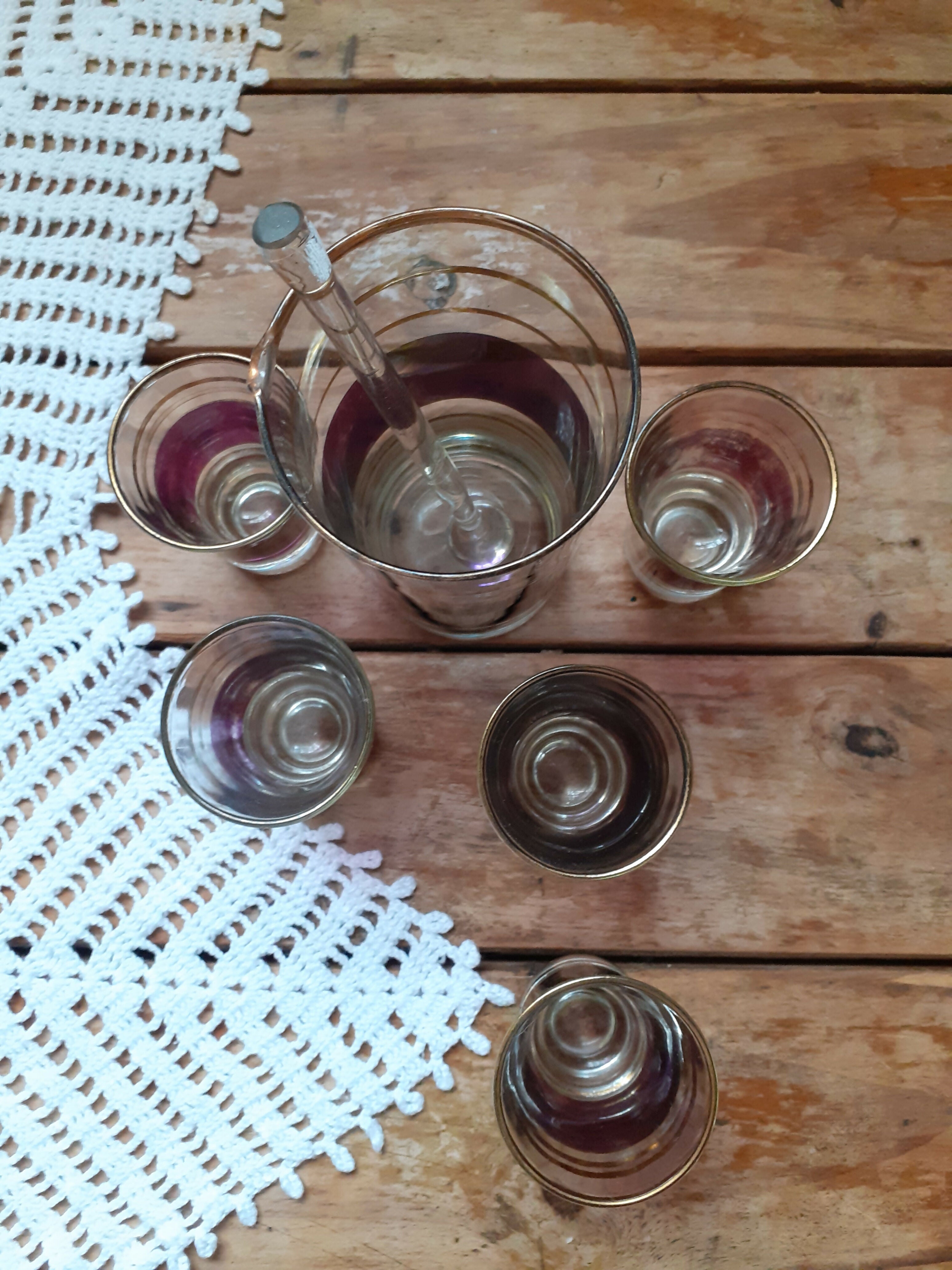 Conjunto para drinks anos 50/60