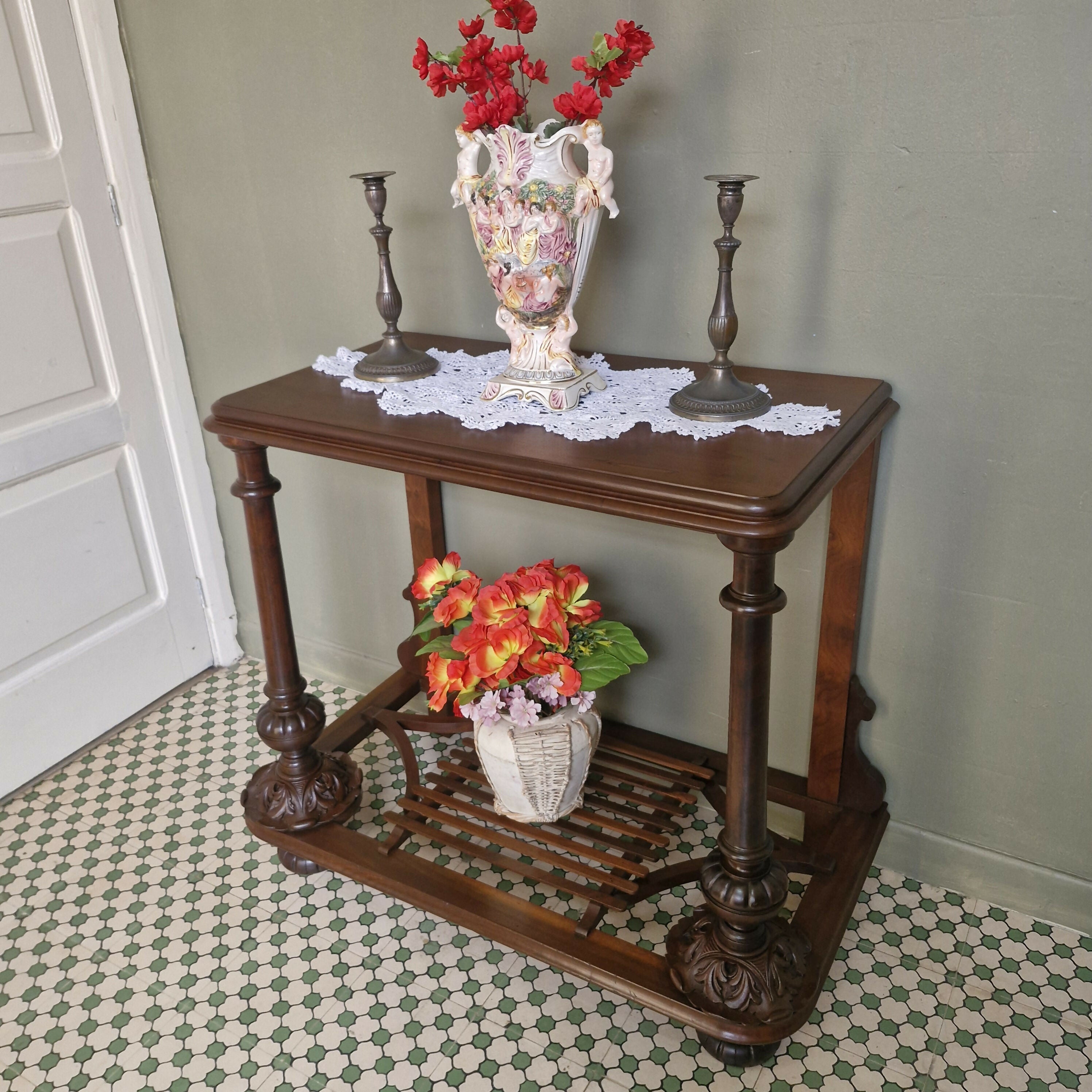 Mesa Console Entalhada