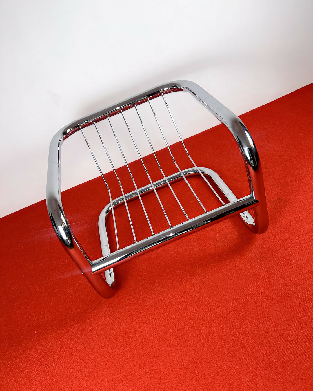 Poltrona Kopenhagen Cromada Geraldo de Barros para a Hobjeto, anos 70