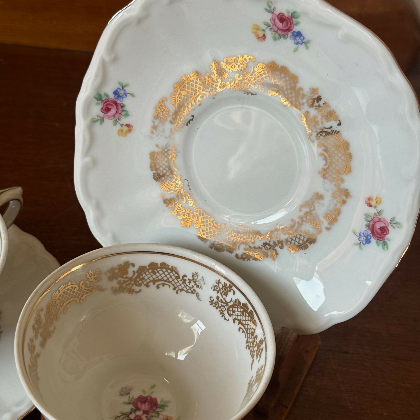Conjunto de 2 Xícaras de Chá Porcelana Waldsassen Bavária - Made in Germany