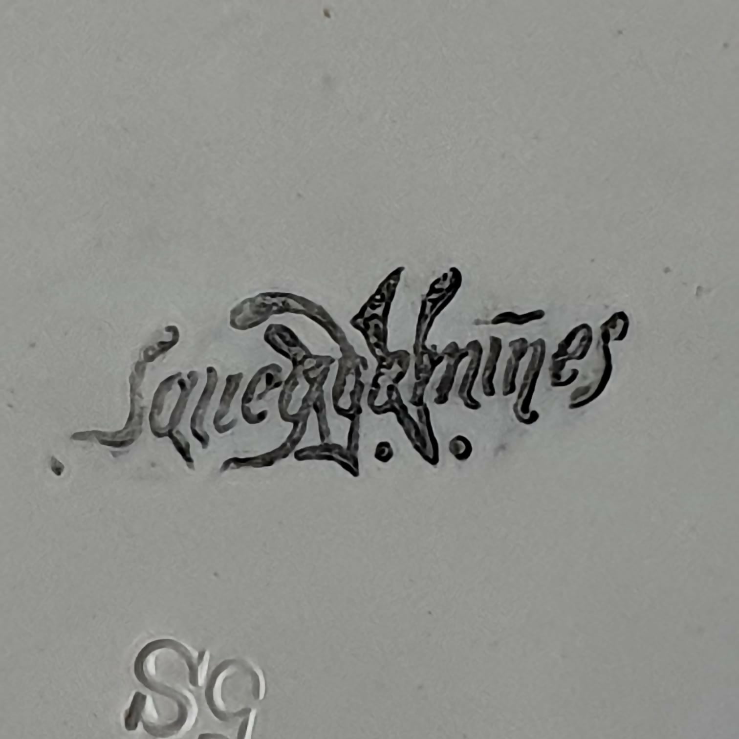 Prato decorativo em faiança Sarraguemines. Otimo estado!