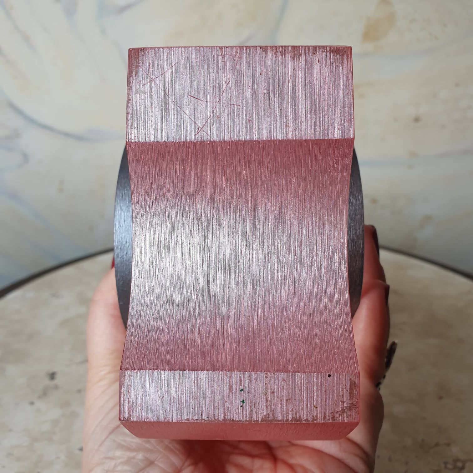 Vaso escultural em bloco de acrílico de CEC Le Page