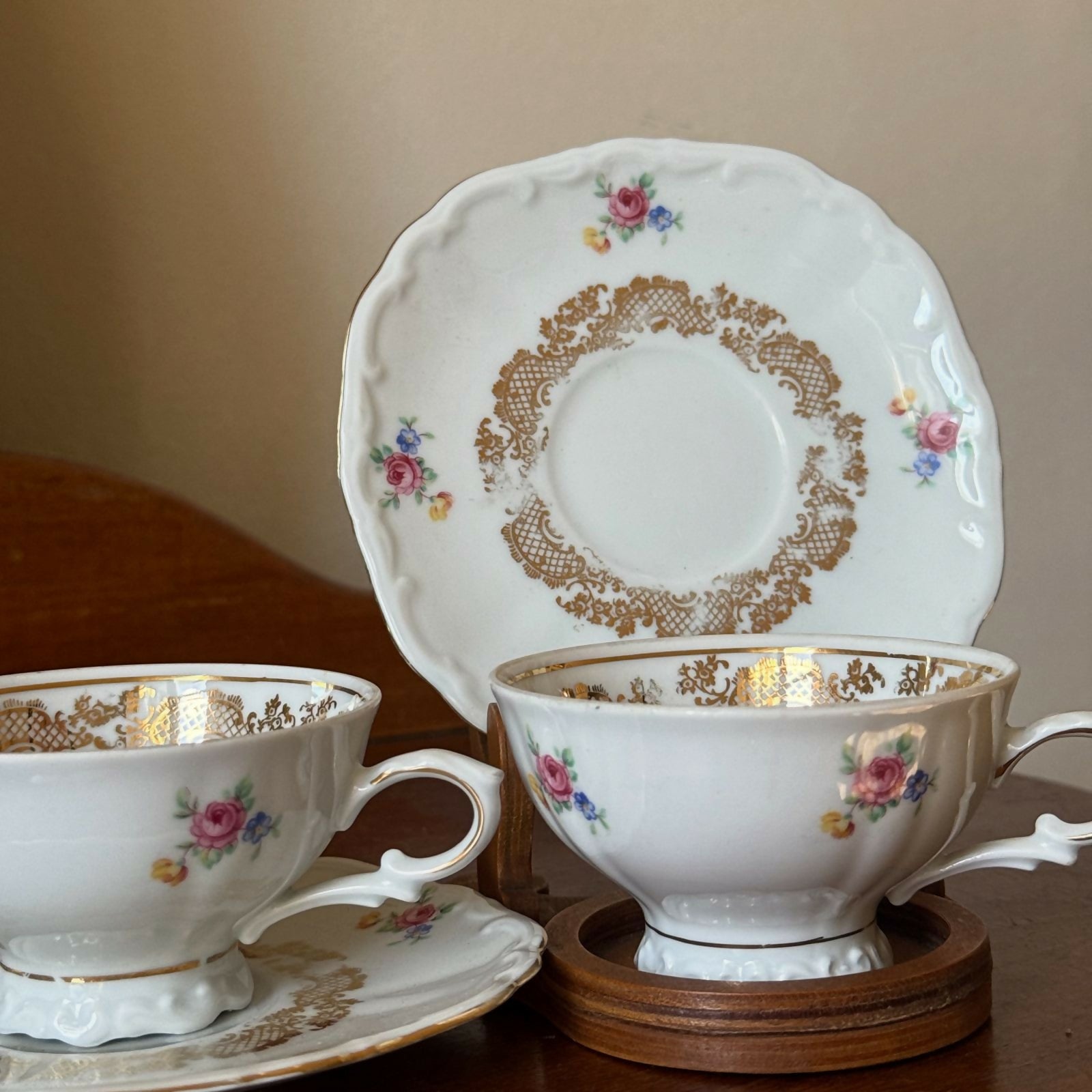 Conjunto de 2 Xícaras de Chá Porcelana Waldsassen Bavária - Made in Germany