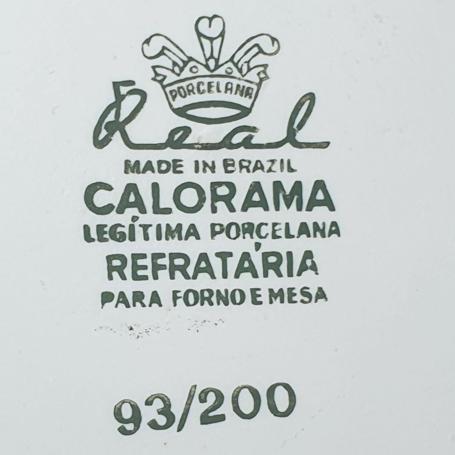 Travessa com tampa em porcelana refratária Calorama. Perfeito estado!
