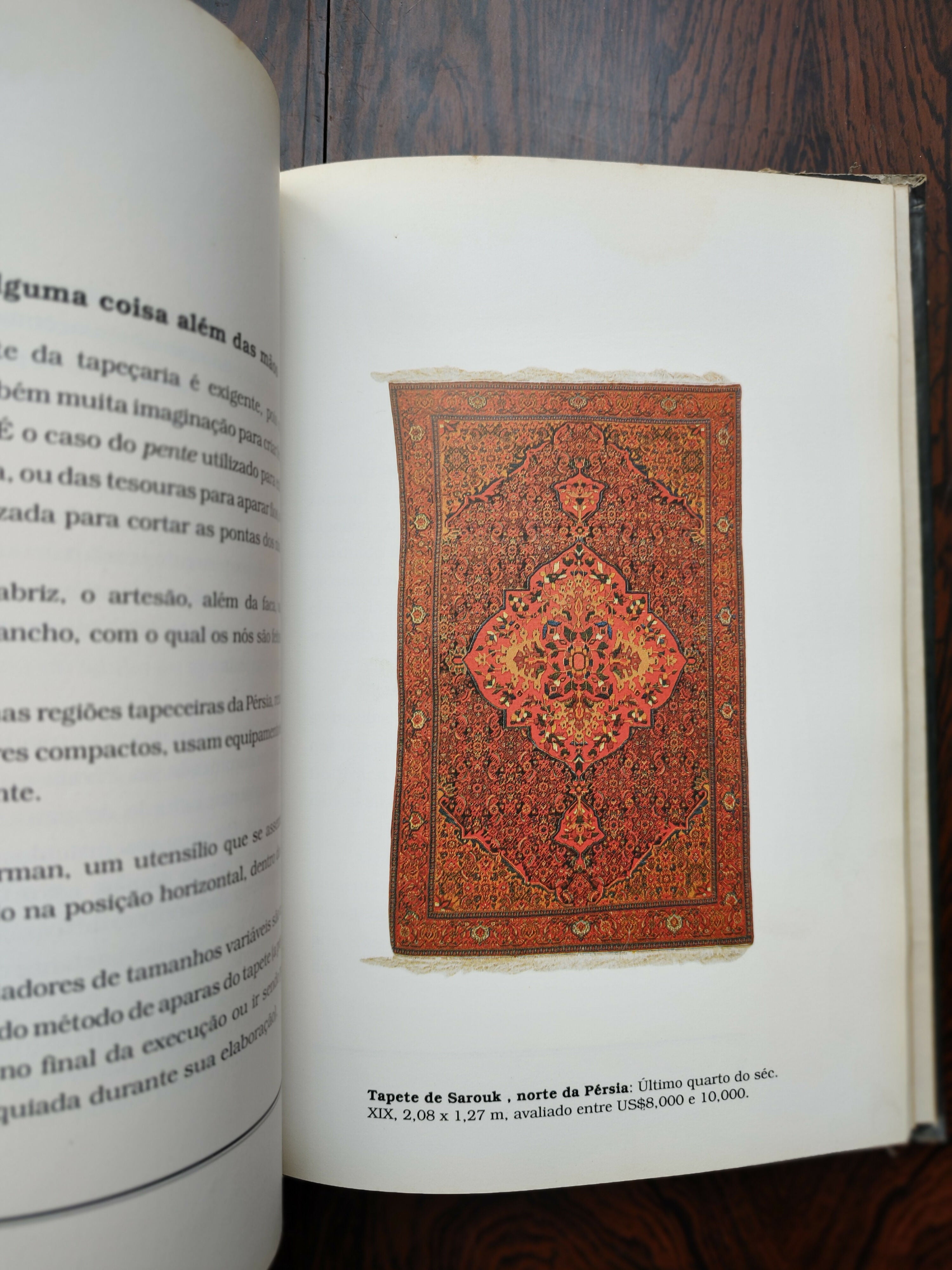 Raro Livro "A Magia dos Tapetes Orientais" de Omar Bin Qaissar El Merjayouni - edição 1988