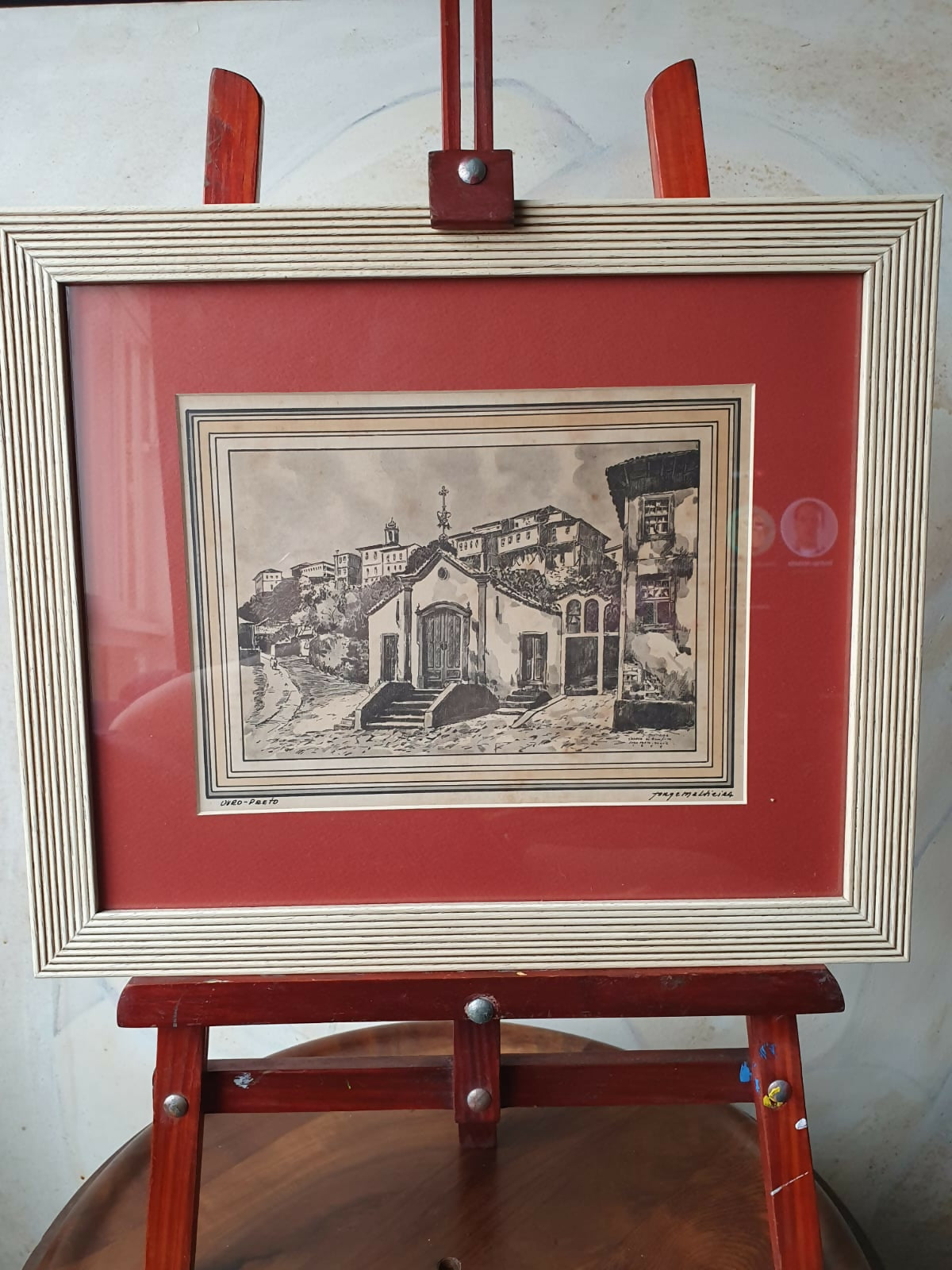 Par de quadros em Água forte de Jorge Meltieira de Ouro Preto. Lindos!