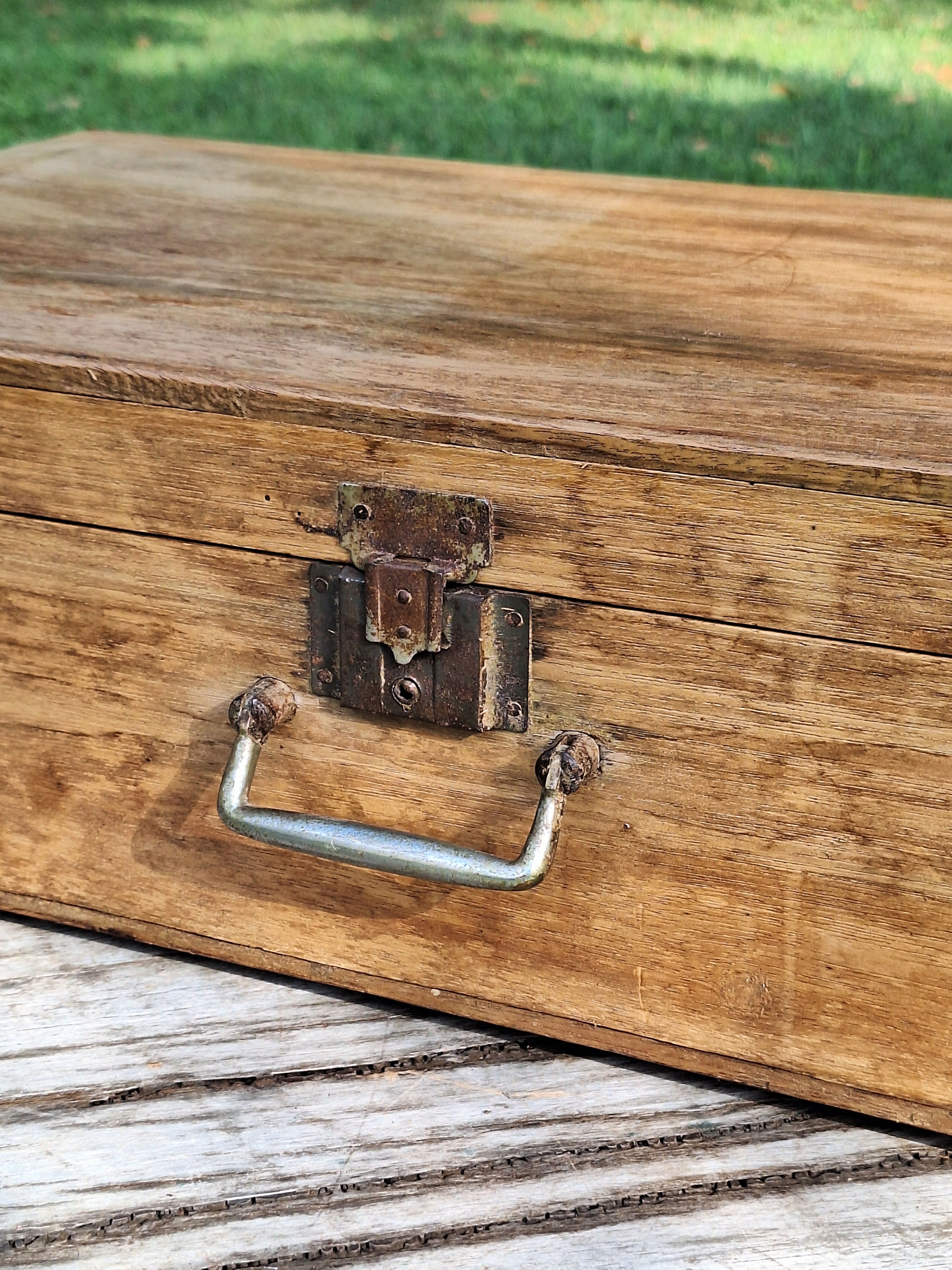 Mala de Madeira Antiga Garimpo Mineiro