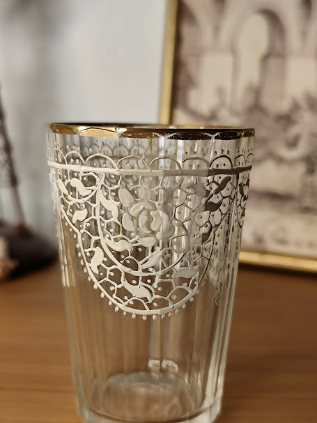 Copinho de cristal pintado à mão