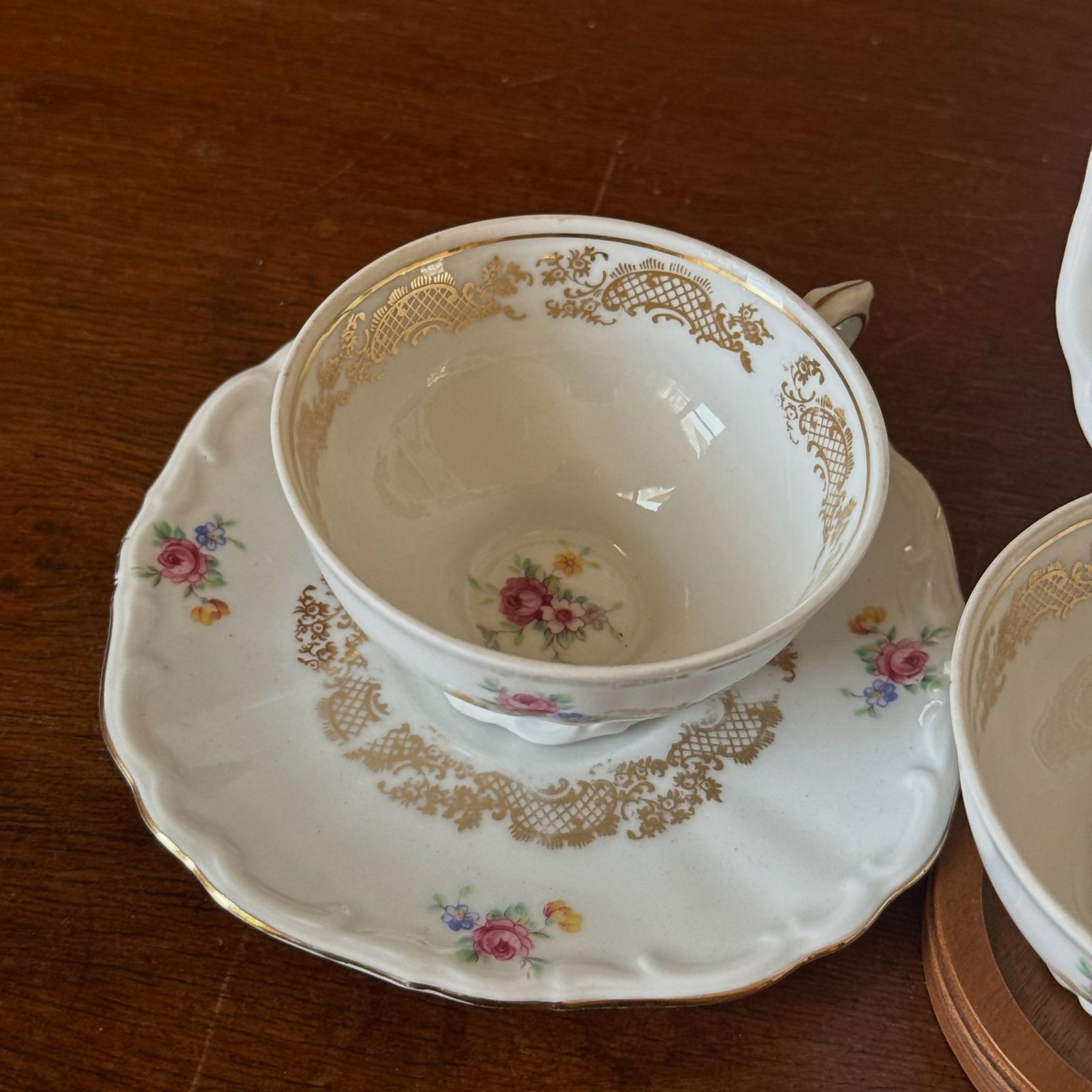 Conjunto de 2 Xícaras de Chá Porcelana Waldsassen Bavária - Made in Germany