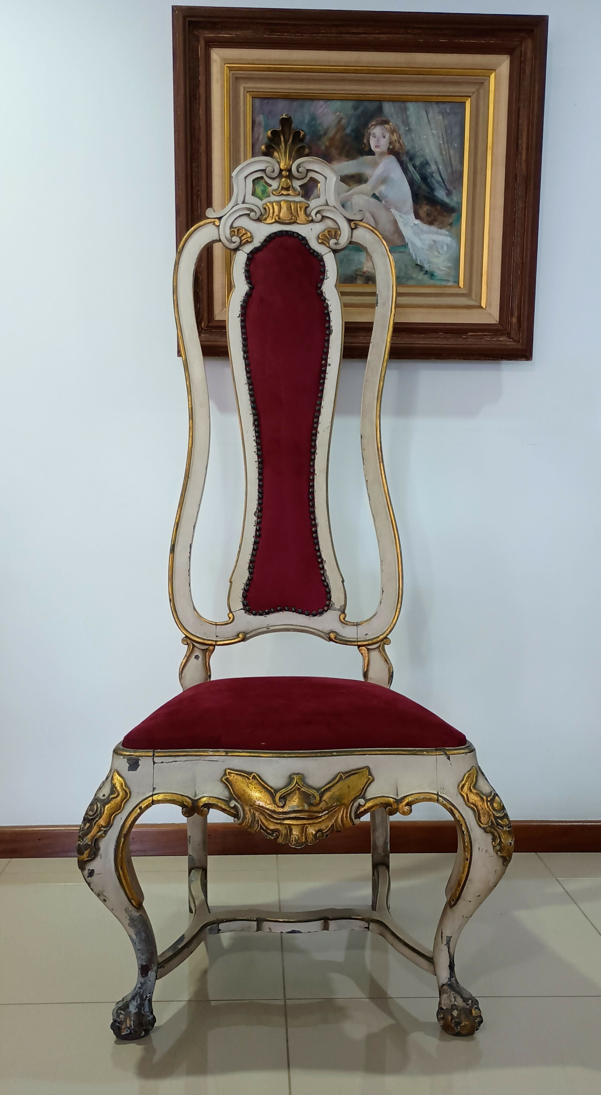 Cadeira estilo D João V século XIX