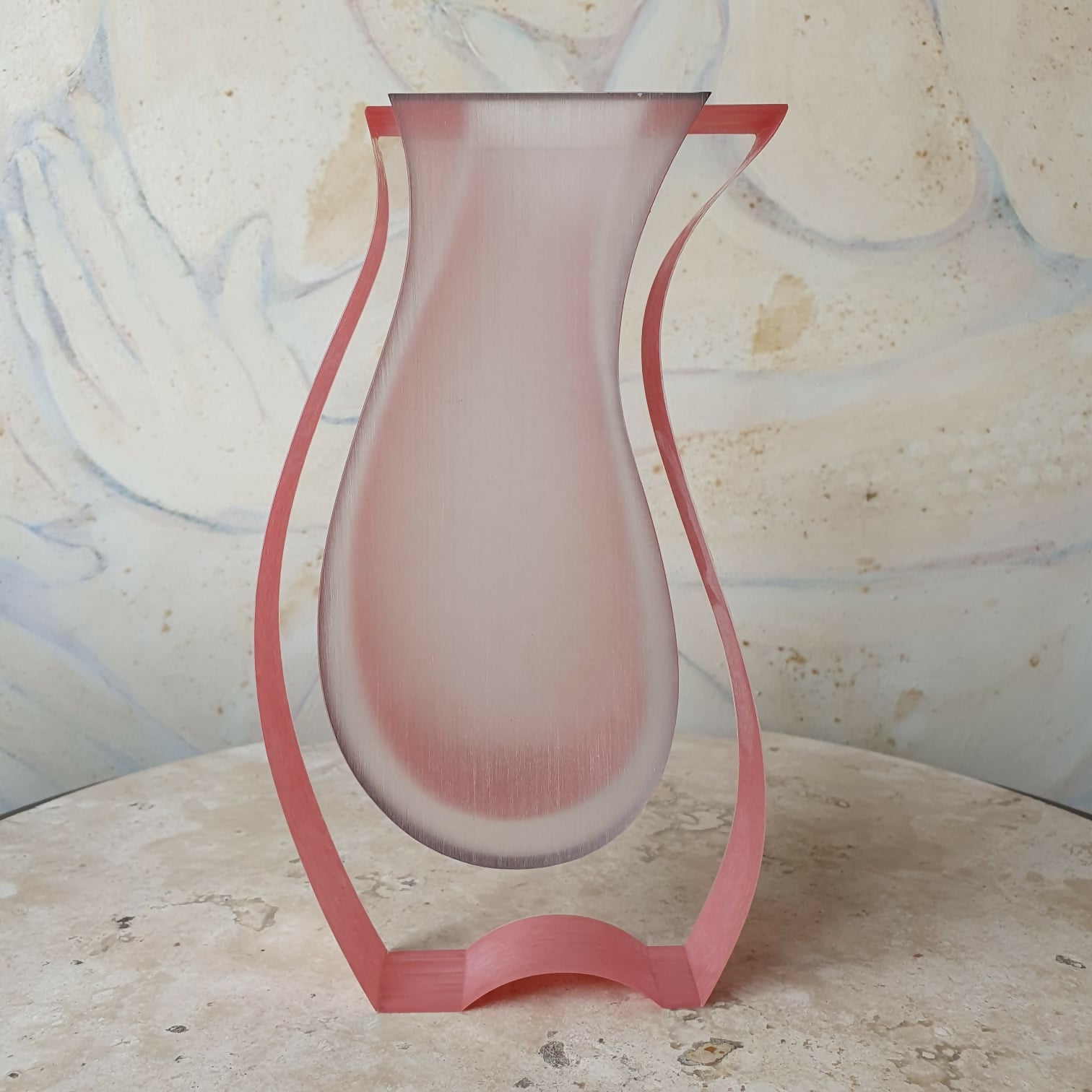 Vaso escultural em bloco de acrílico de CEC Le Page