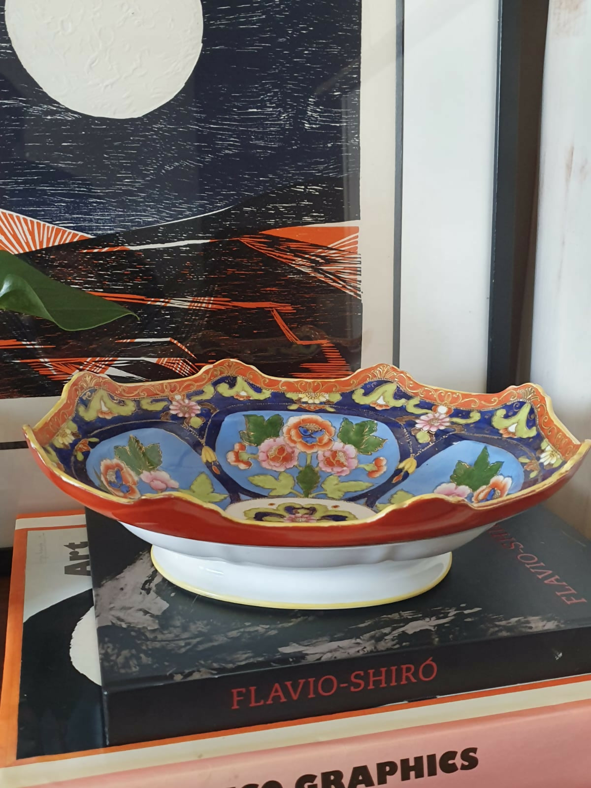 Fruteira em porcelana japonesa Noritake. Maravilhoso!