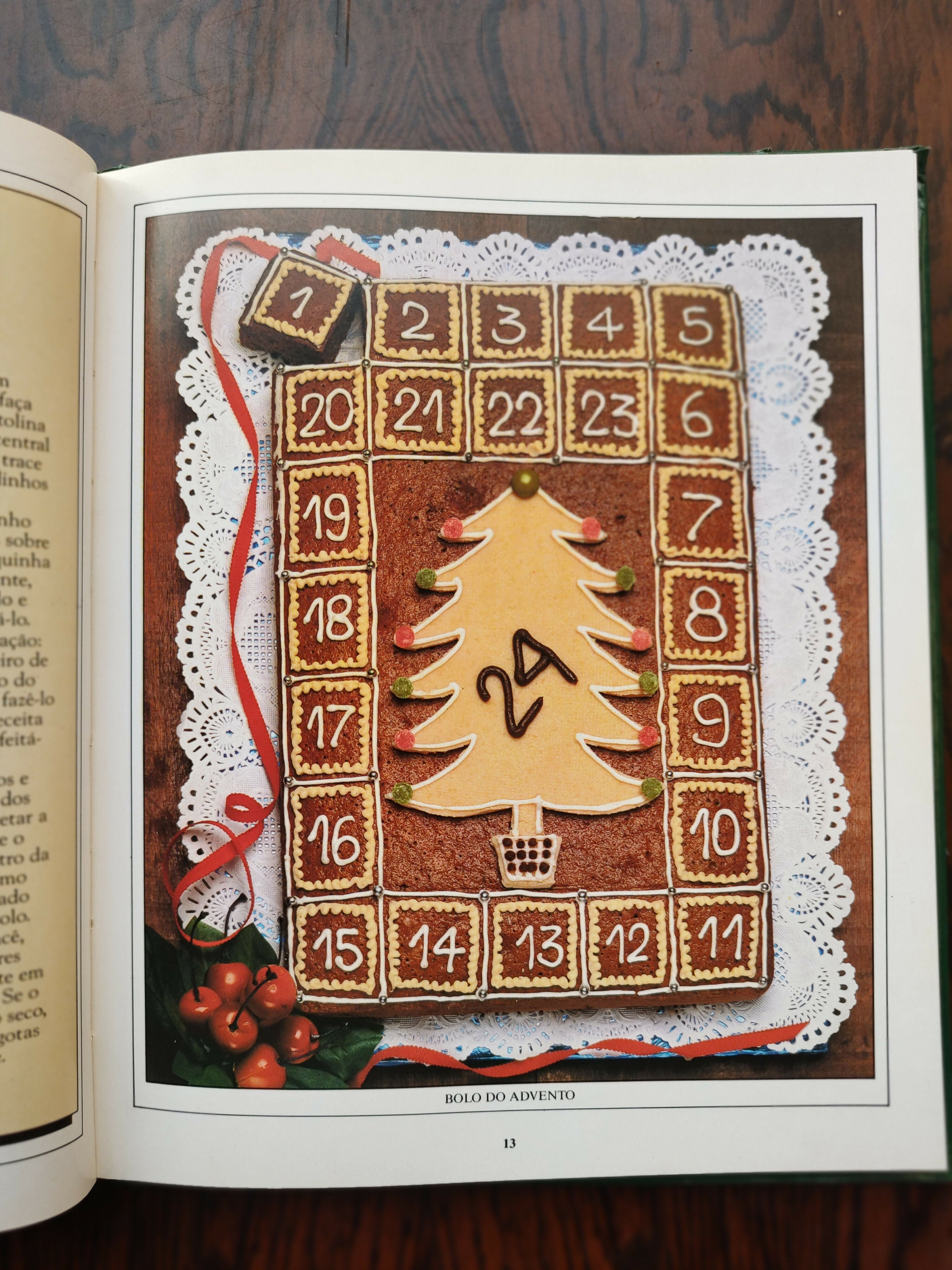 Livro "Doce Natal - um século de maravilhas com leite moça" - edição 1990