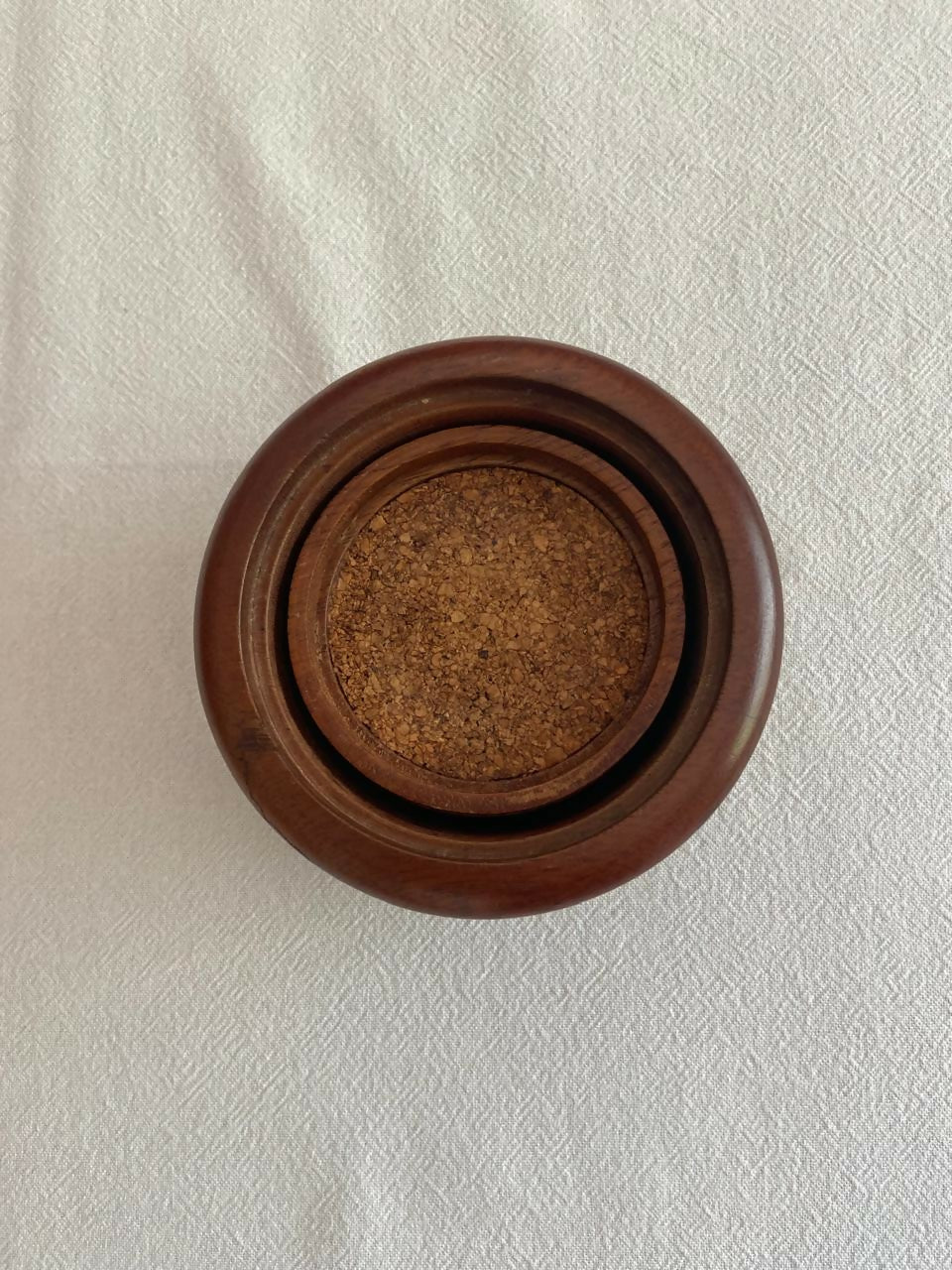 Conjunto Porta-Copos em Madeira e Cortiça (DMPS_48)