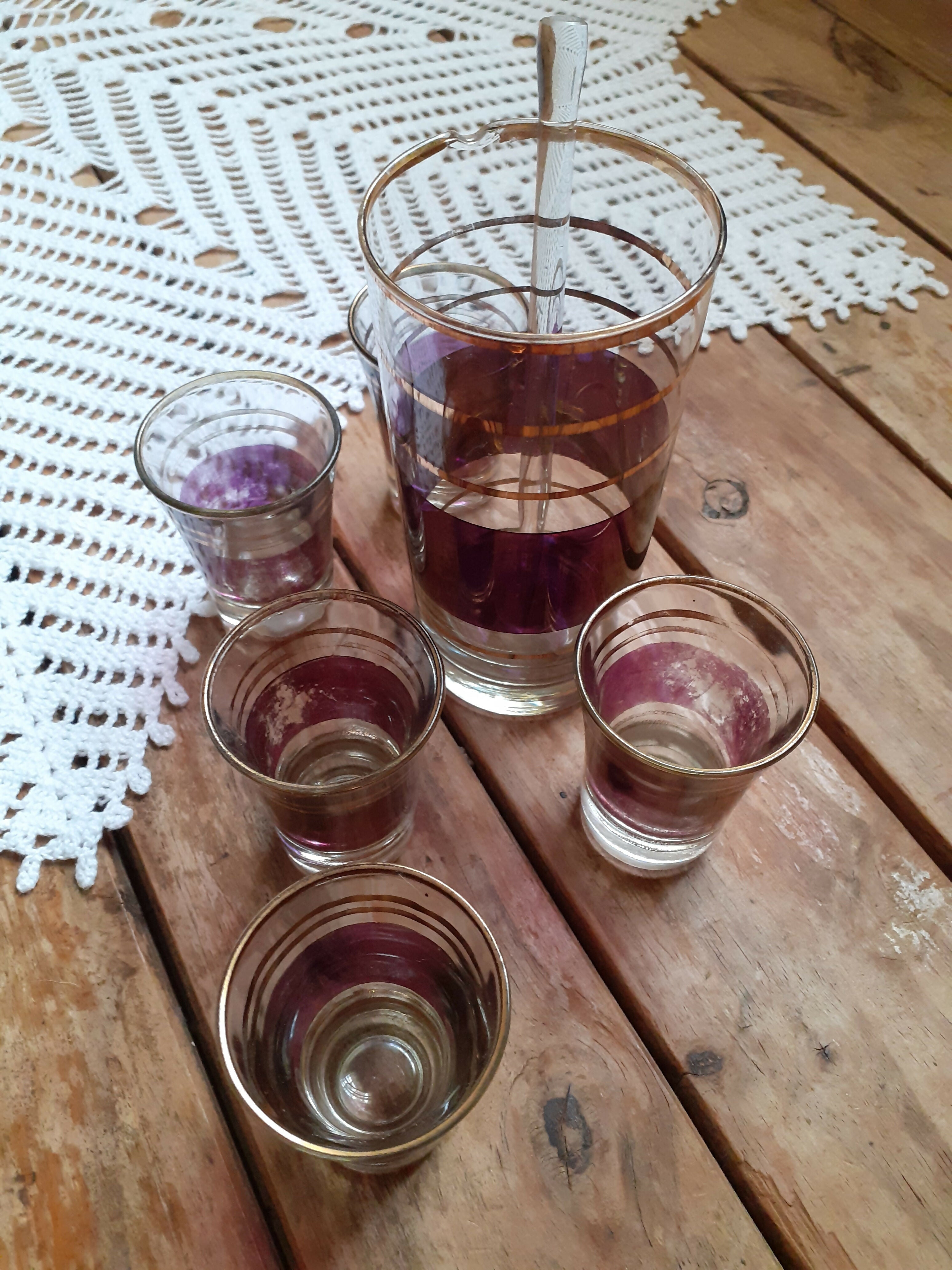 Conjunto para drinks anos 50/60