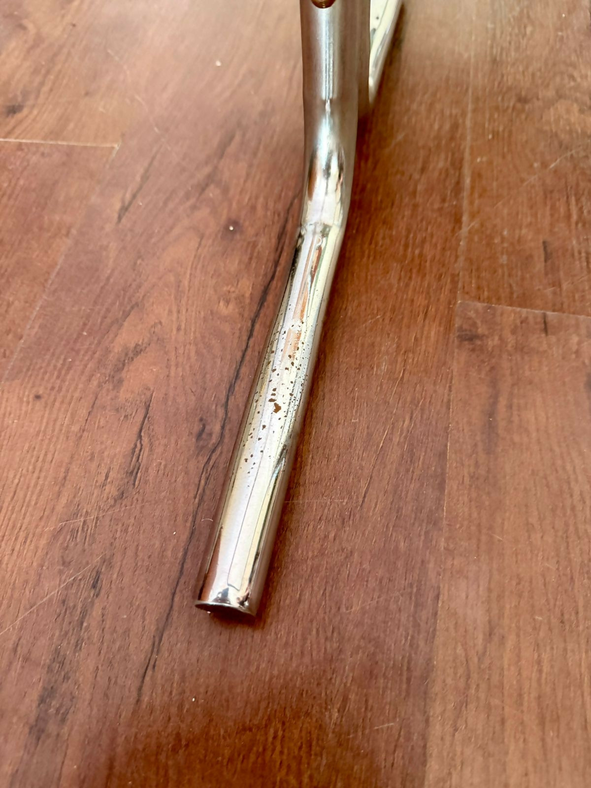 Trio de mesinhas anos 80 cromado e vidro fumê