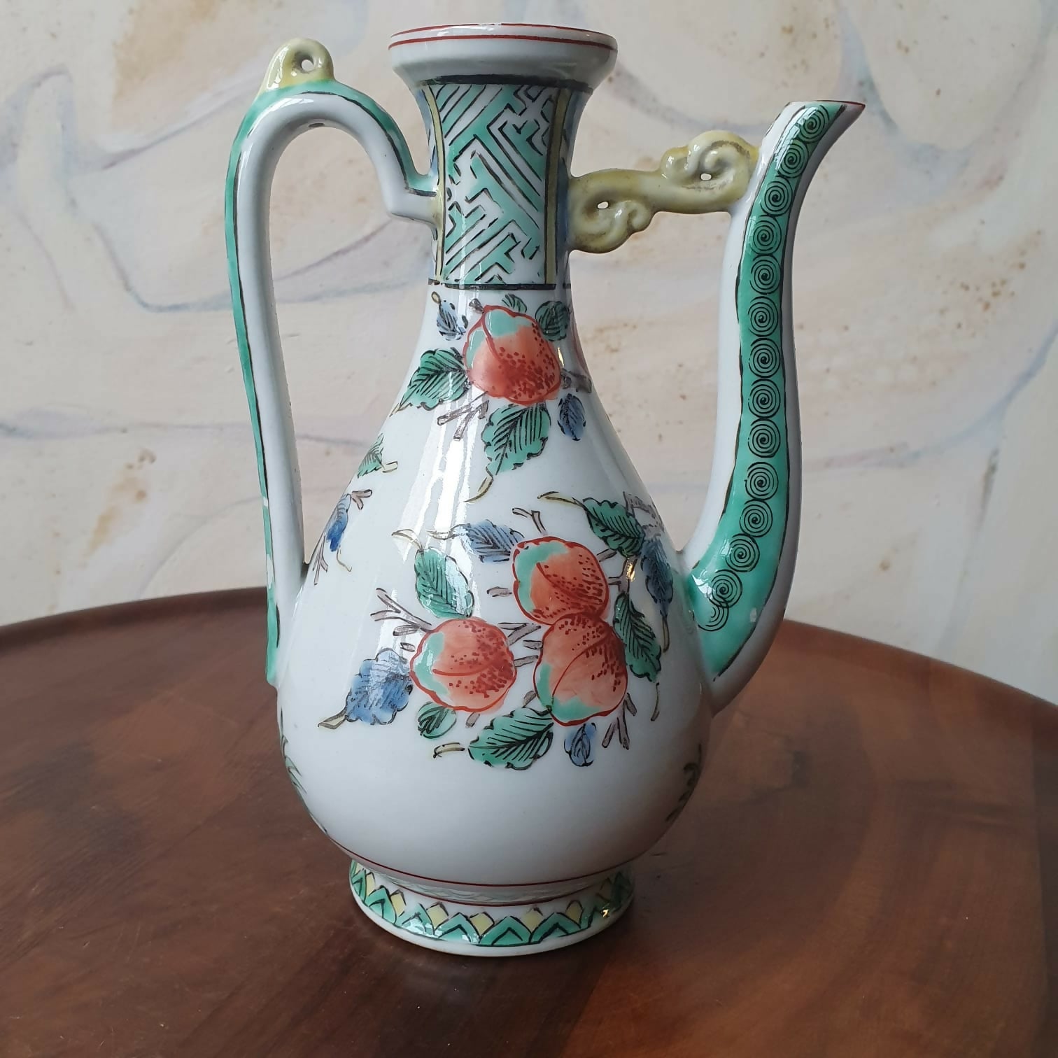 Bule japonês século XIX Fuku Kutani