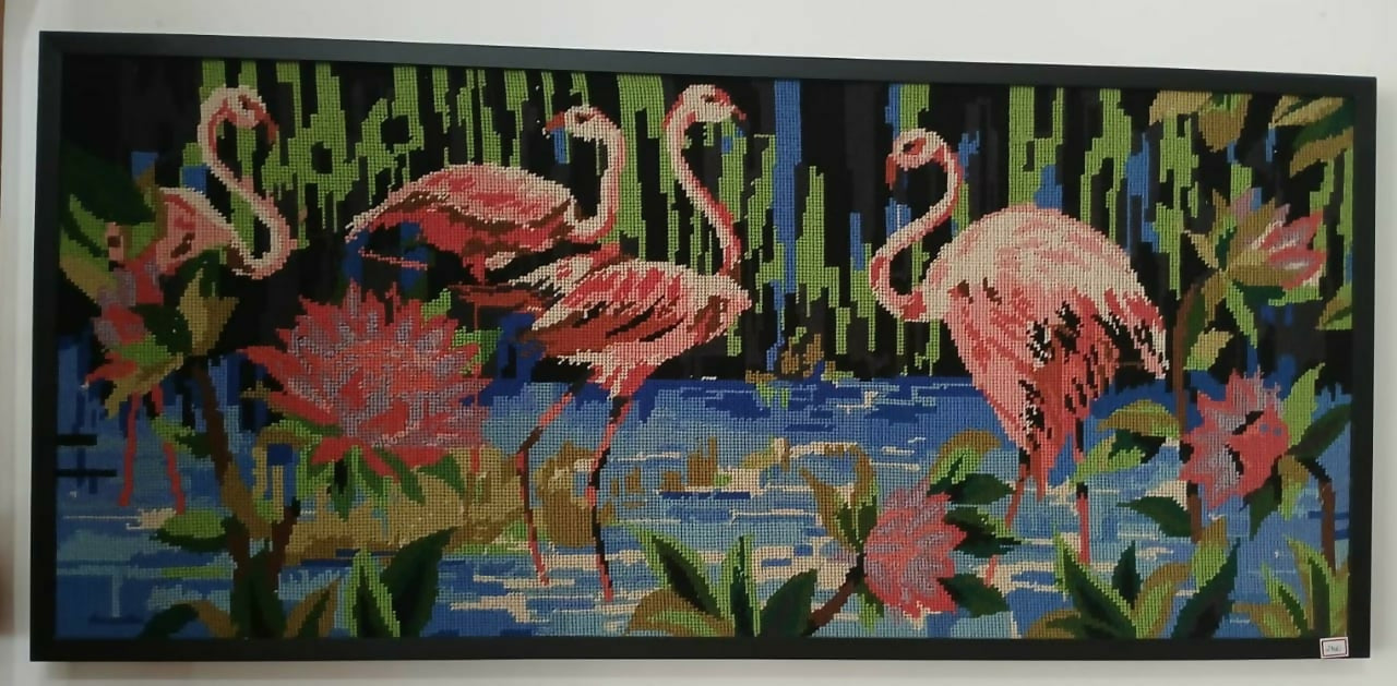 Tapeçaria FLAMINGOS de Cléo Burjack