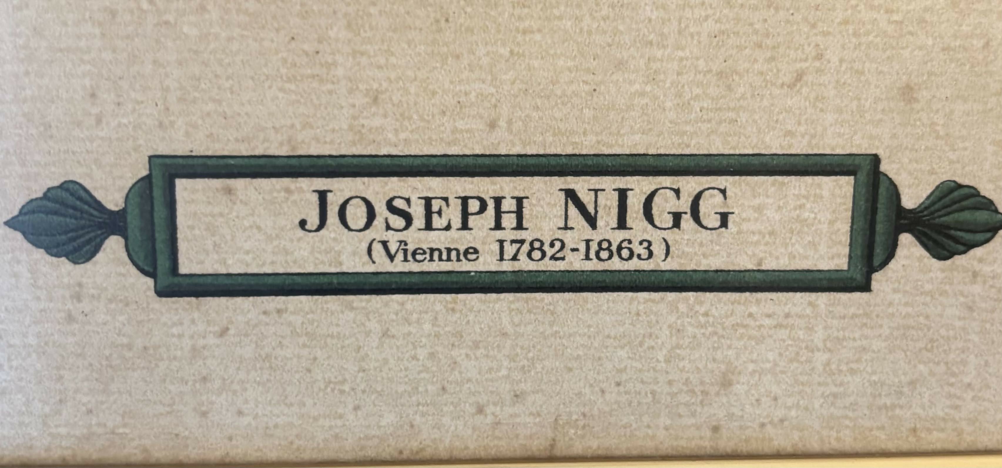 Gravura Floral Antiga com moldura ornamentada