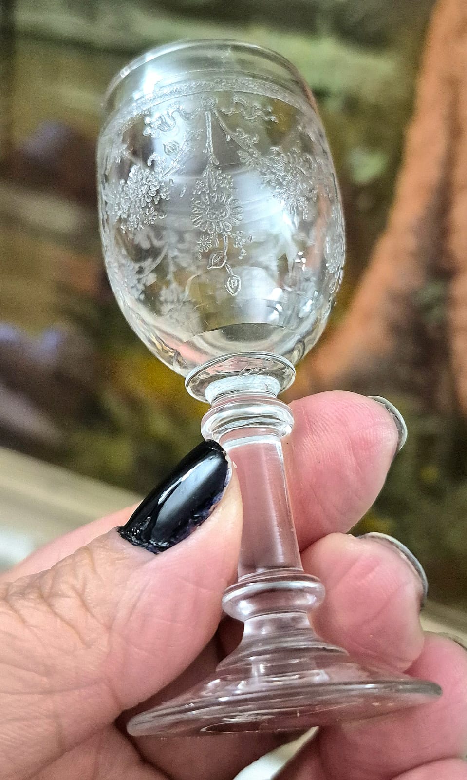 Conjunto de tacinhas de licor, vintage, em cristal francês finíssimo St Louis.
