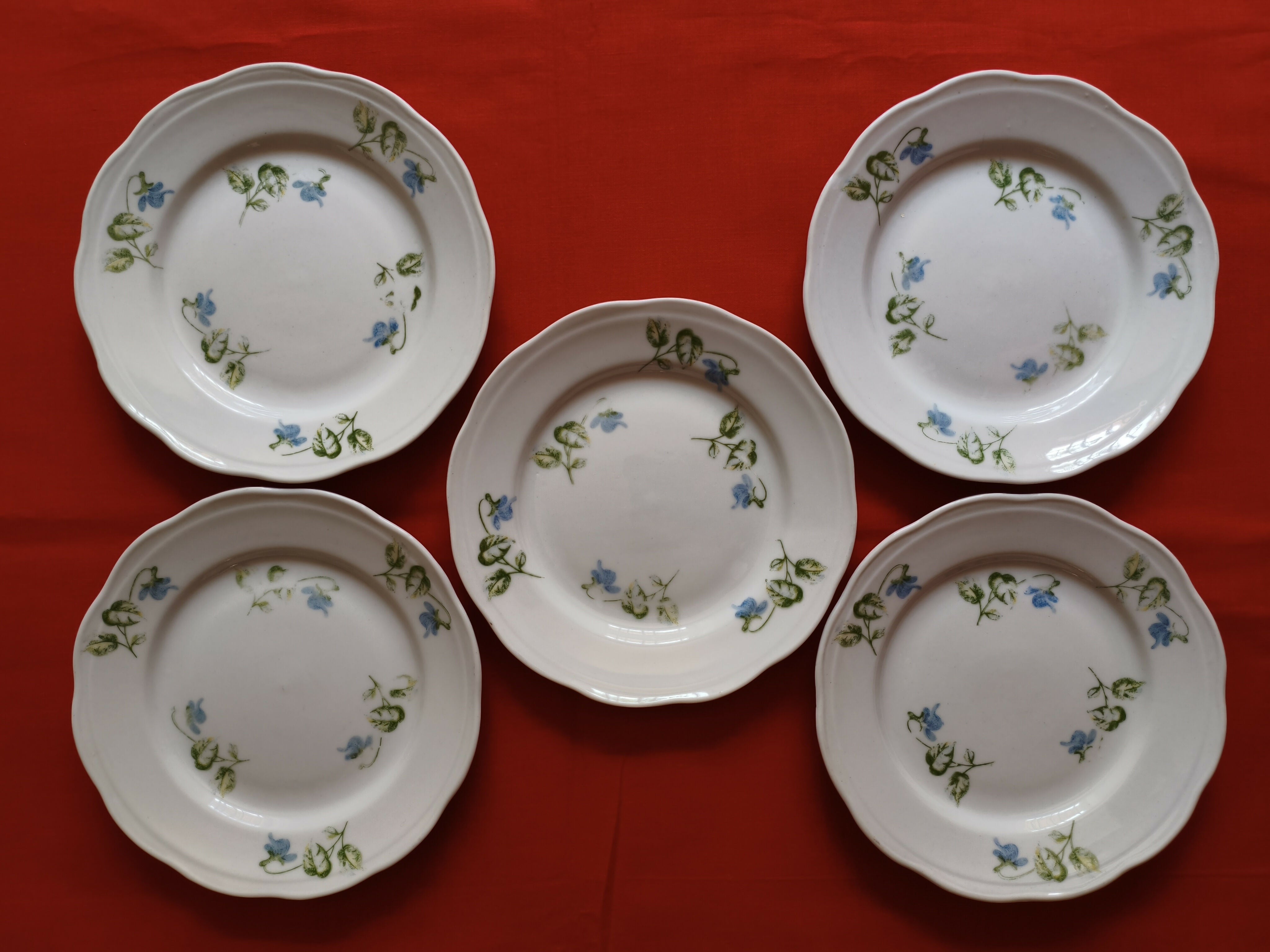 Conjunto prato de pão porcelana Steatita