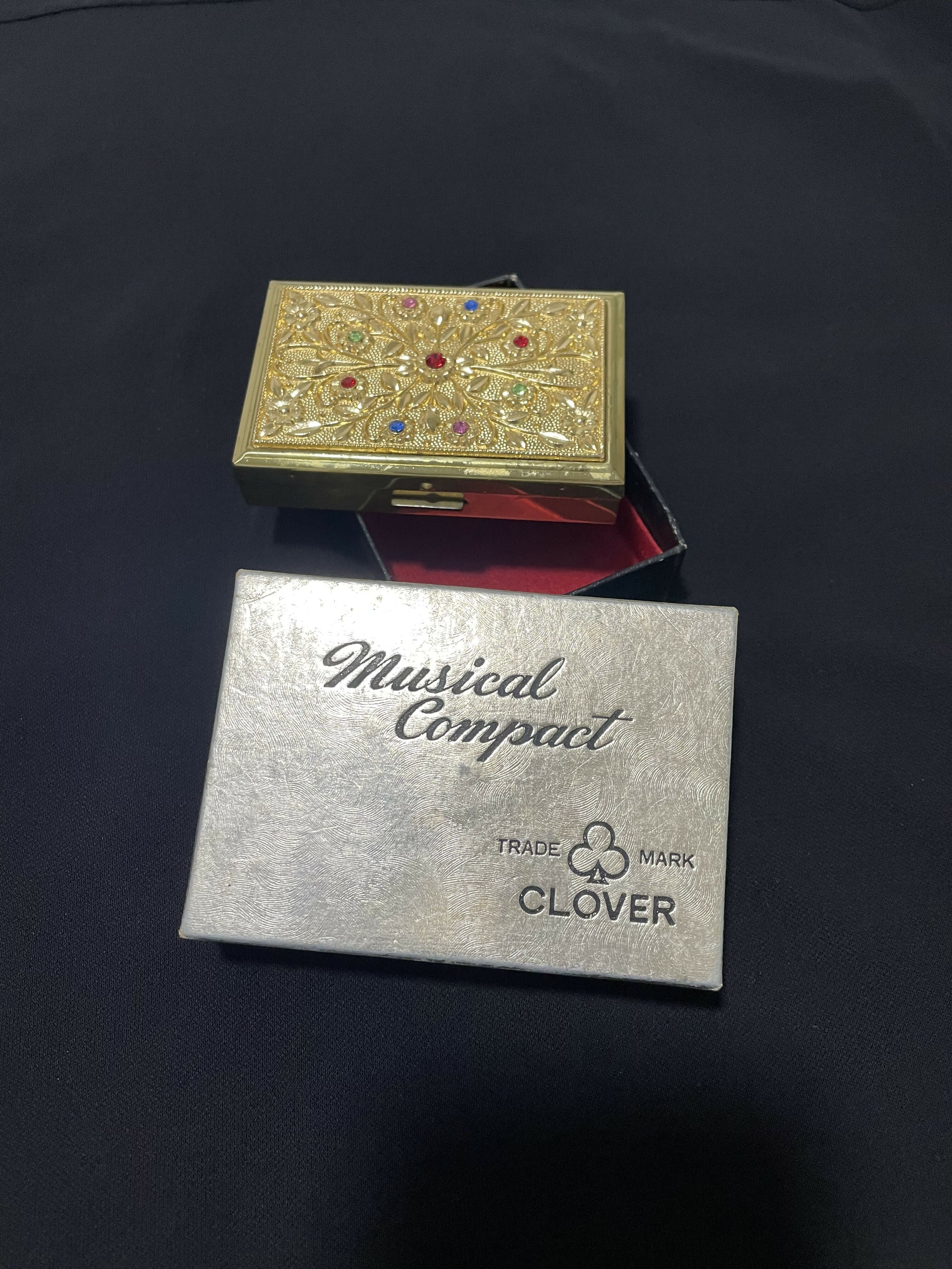 Estojo de música vintage porta-pó