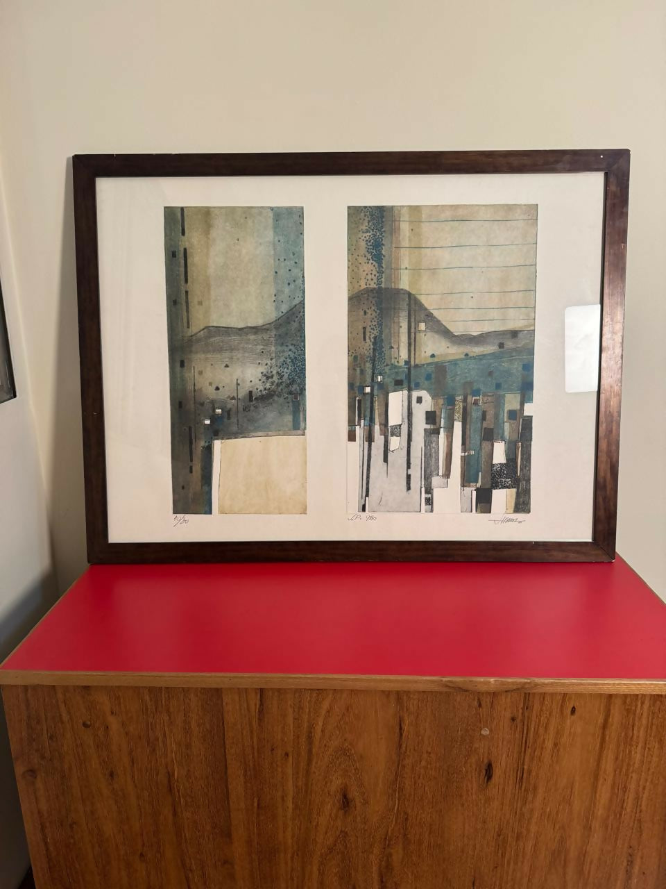 Quadro com Gravura Polimatérica — João Rossi — Série Urbanas
