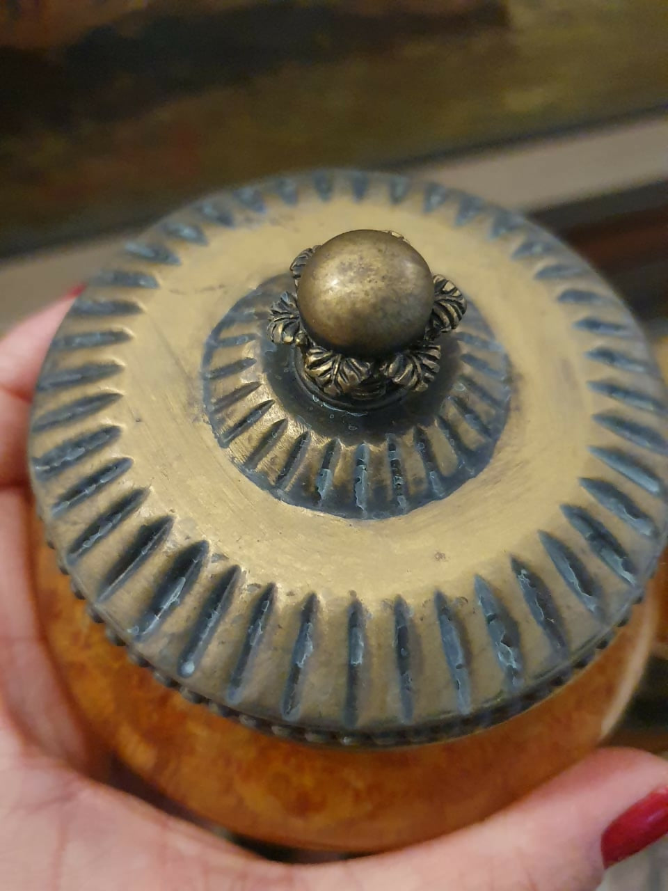 Maravilhoso conjunto italiano para servir frutas secas, Santini. Incrível!