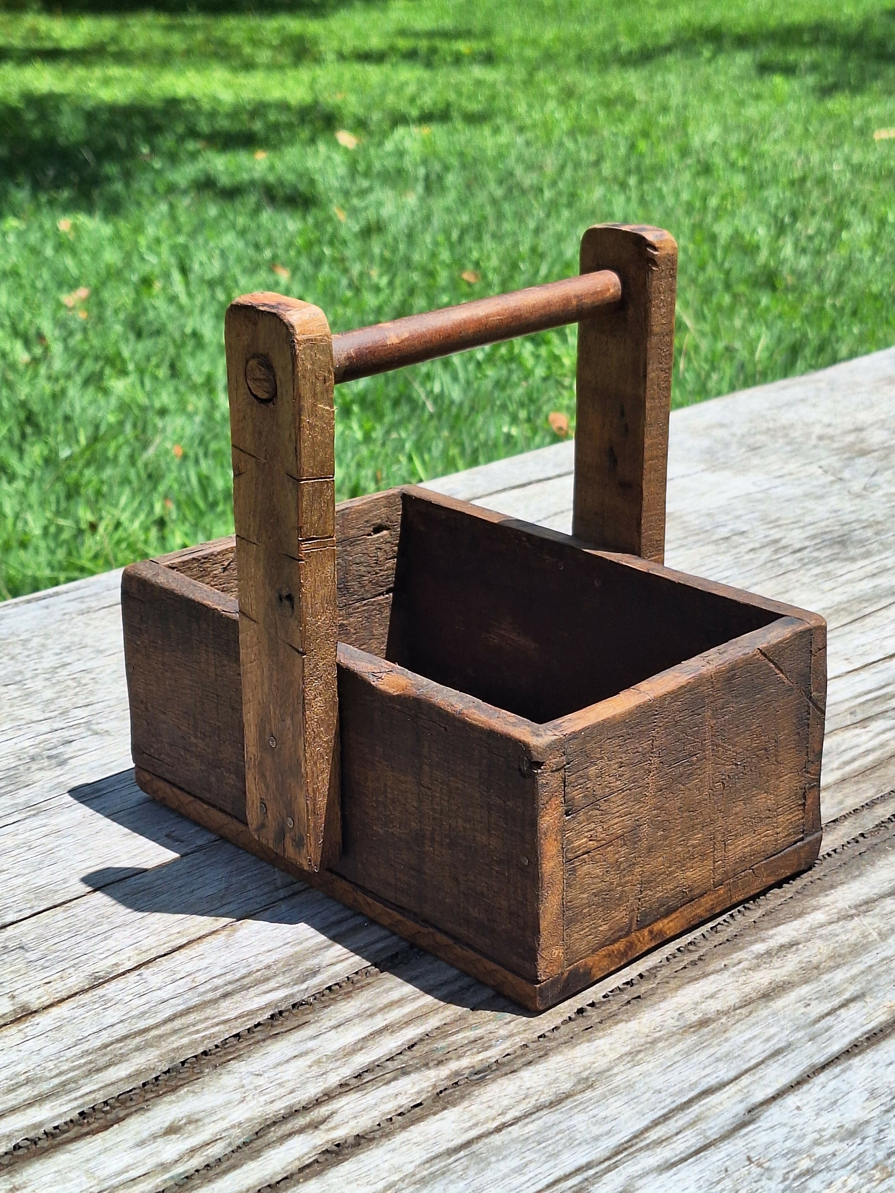 Caixa de Ferramenta Madeira Maciça Garimpo Mineiro