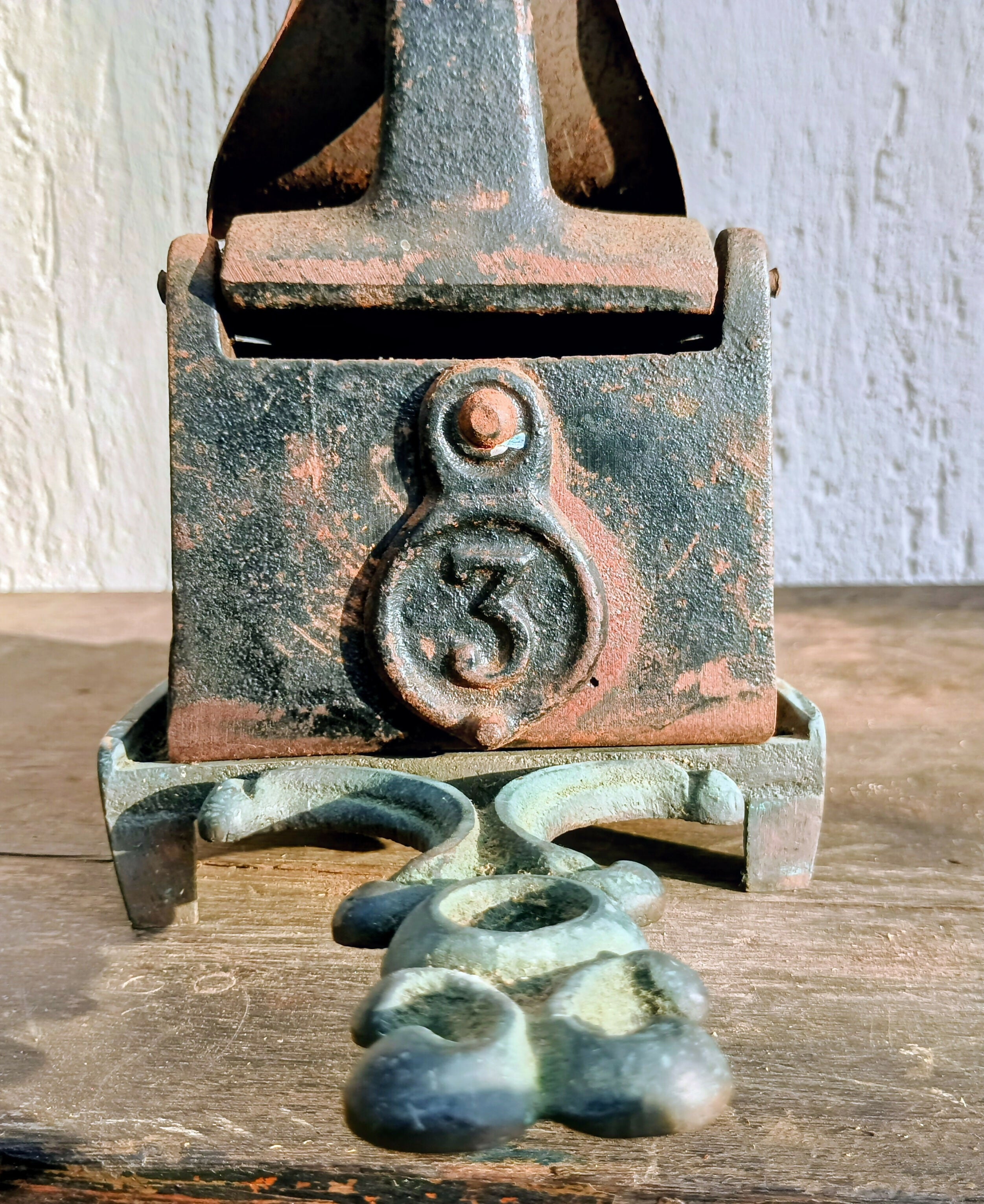 Ferro de passar a brasa completo