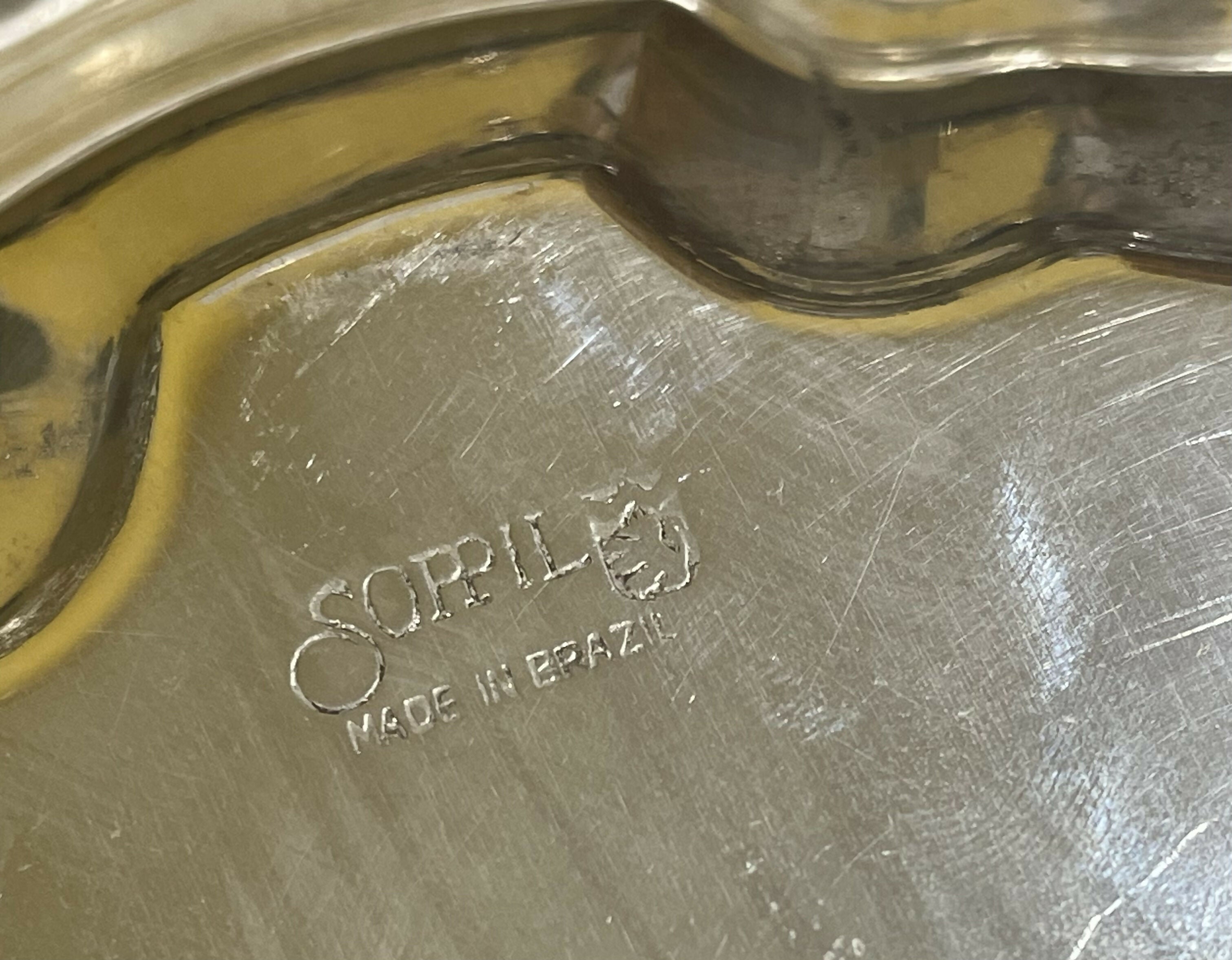 Jogo de 3 bandejas SOPPIL redonda e oval