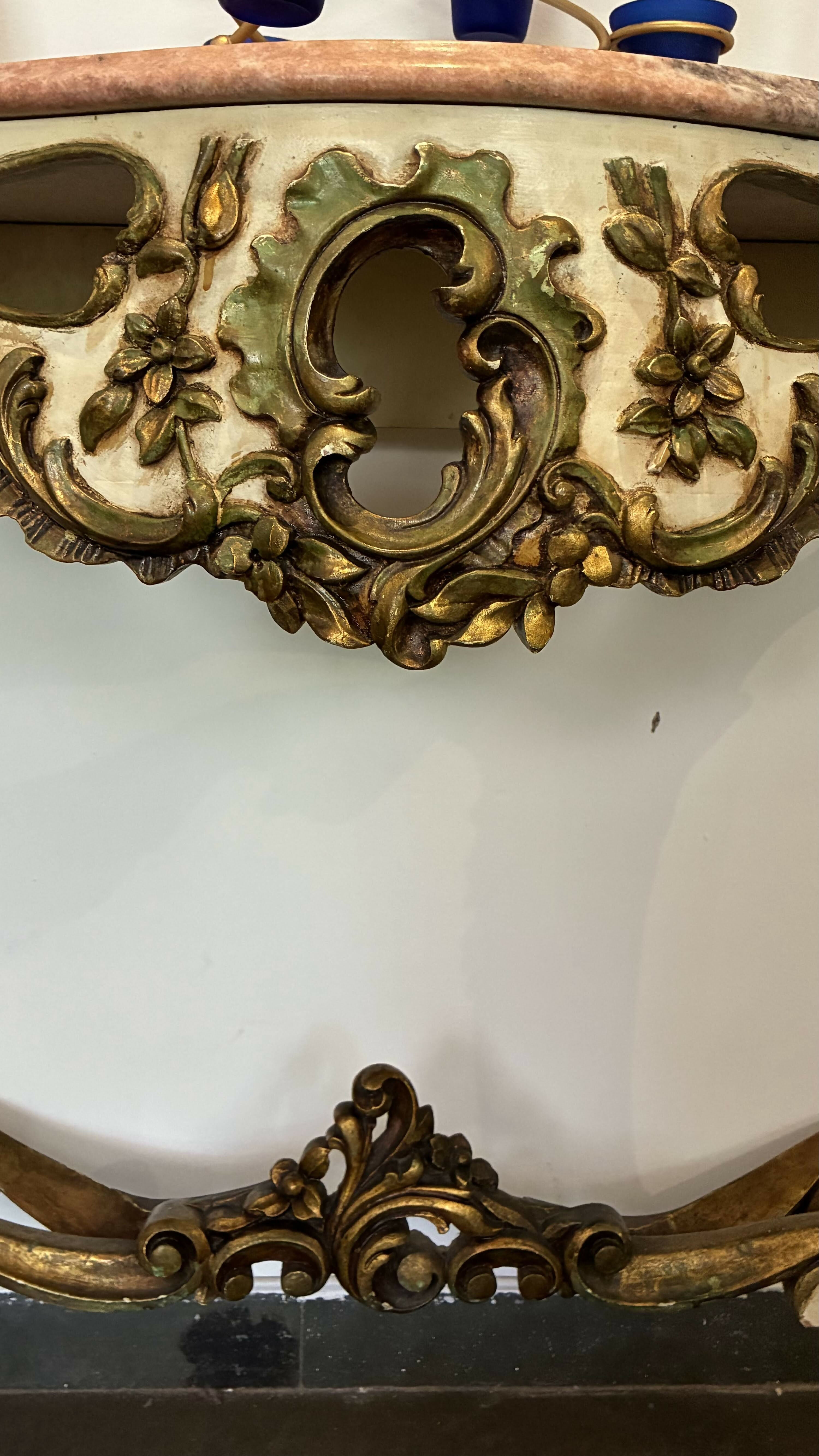 Aparador com Tampo de Mármore Rosa