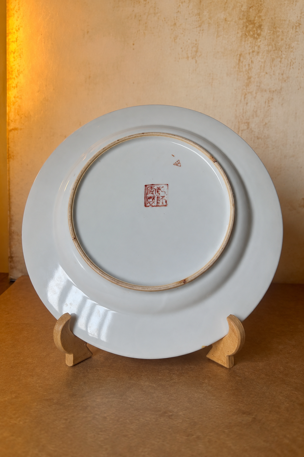 Prato decorativo oriental pintado à mão (DMCPS_280)
