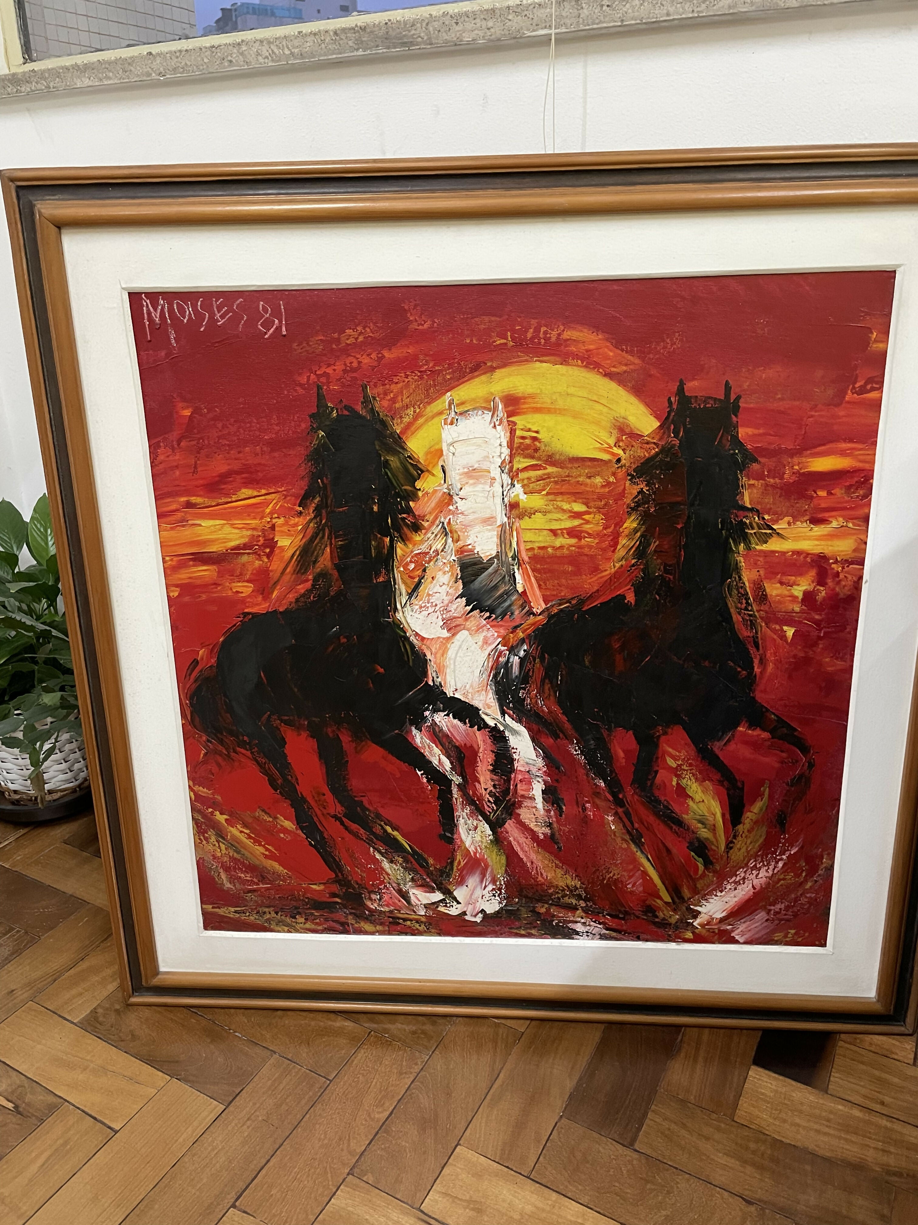 Quadro pintor Moyses - Cavalos