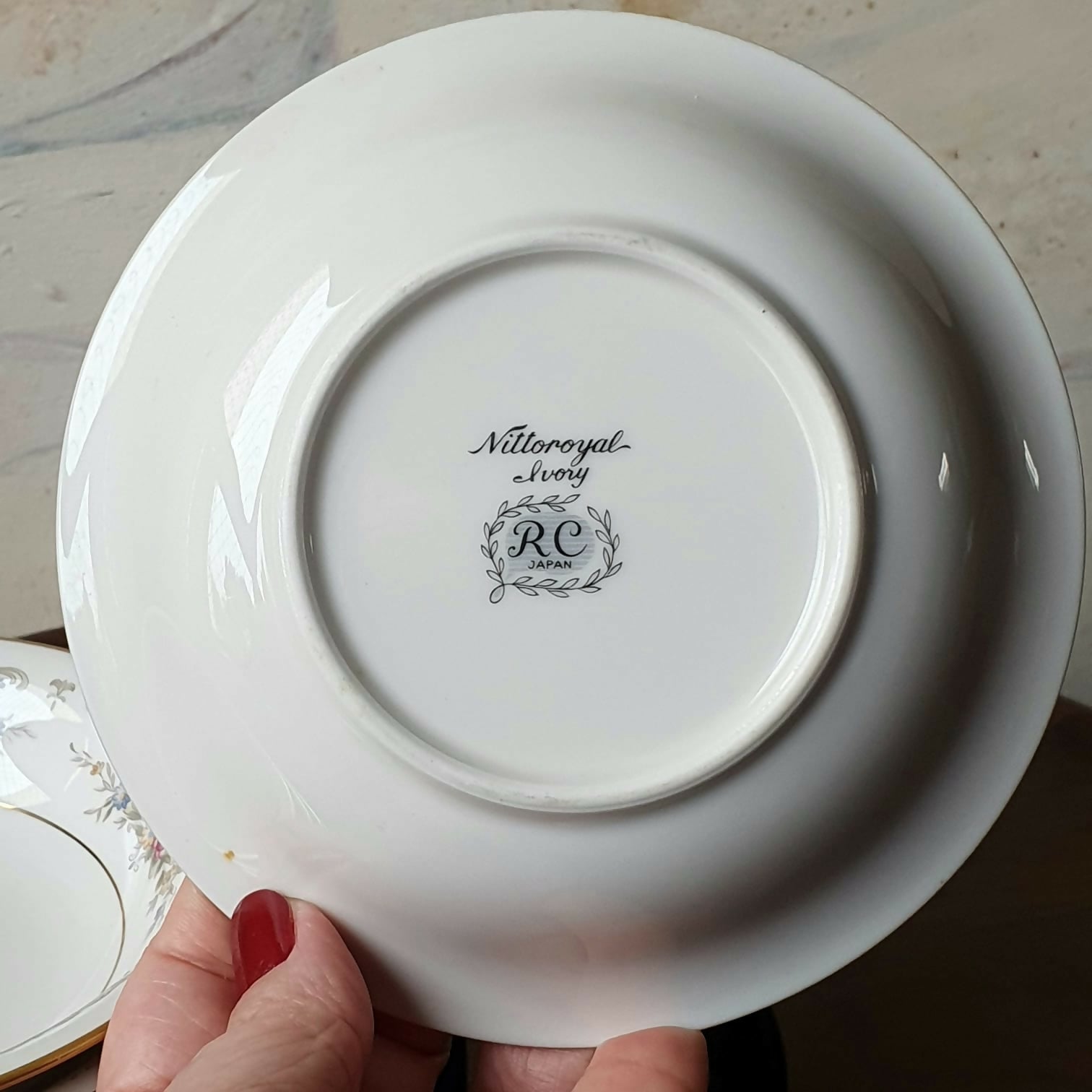 Conjunto para sobremesa 26 peças em porcelana japonesa, modelo Nittoroyal Ivory da RC Japan - Delicadíssimo e impecável