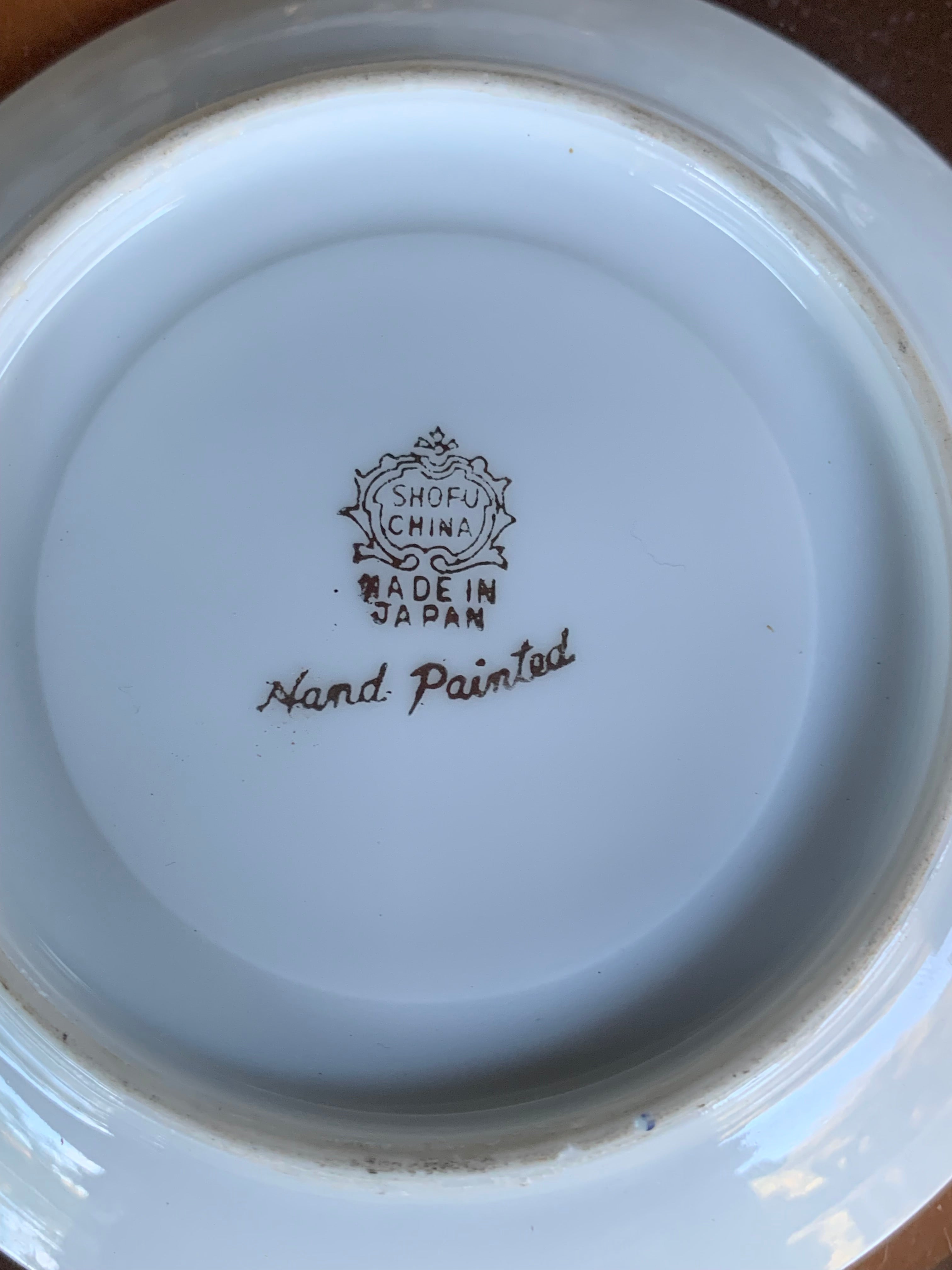 Pequeno e muito antigo pratinho japonês em fina porcelana