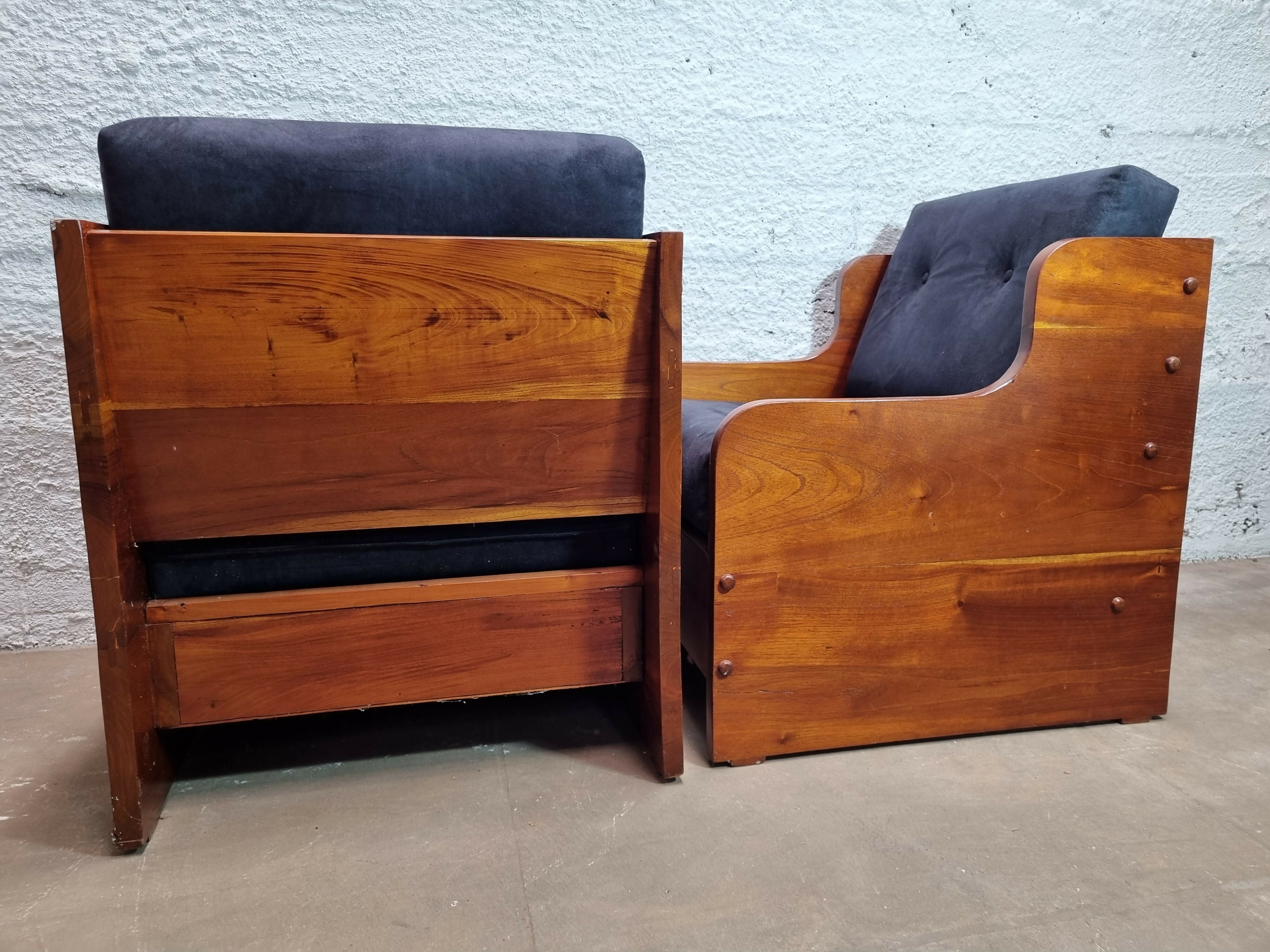 Par poltronas cedro anos 70