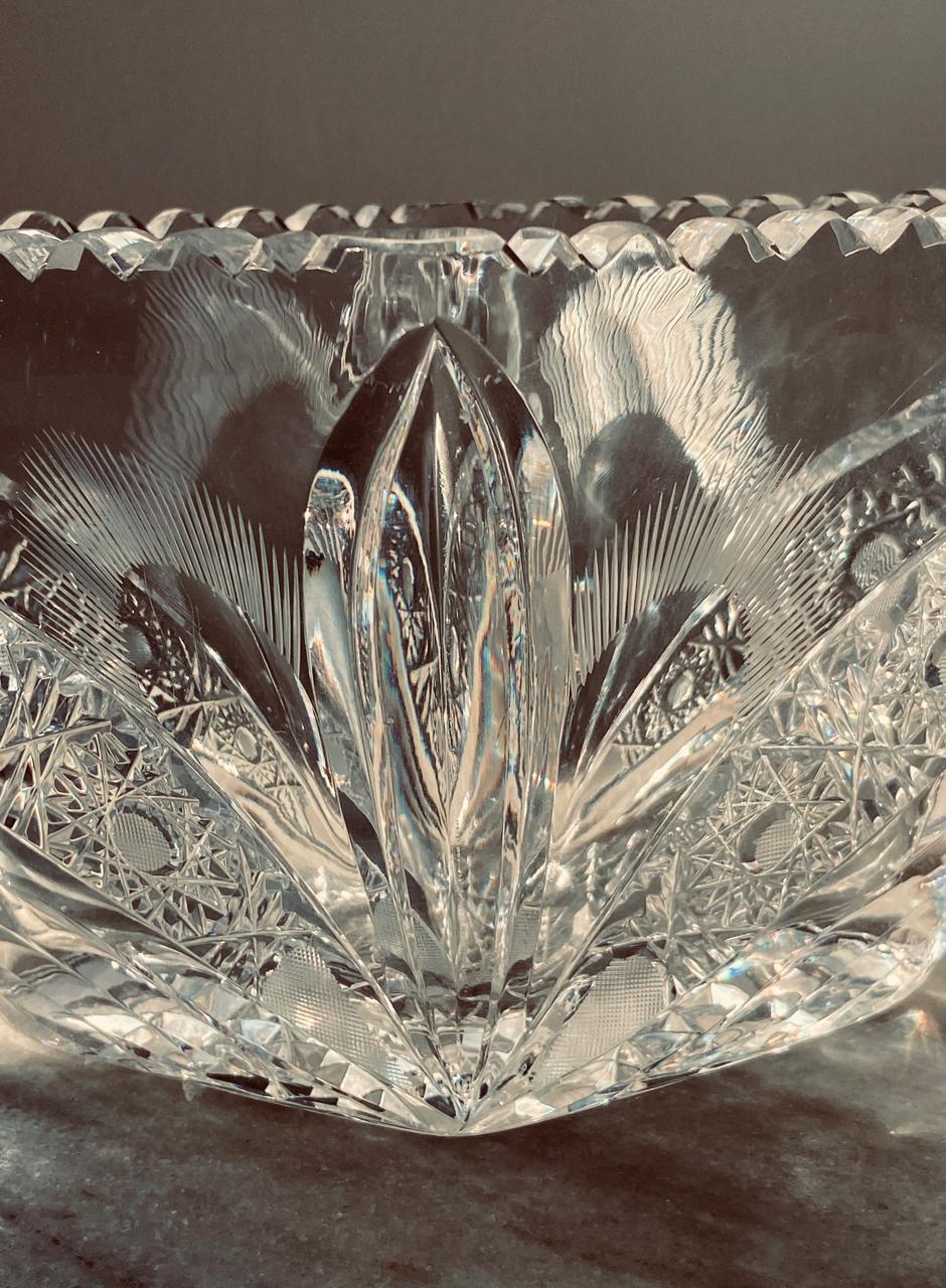 Fruteira em cristal lapidado pesado (DMCPS_072)