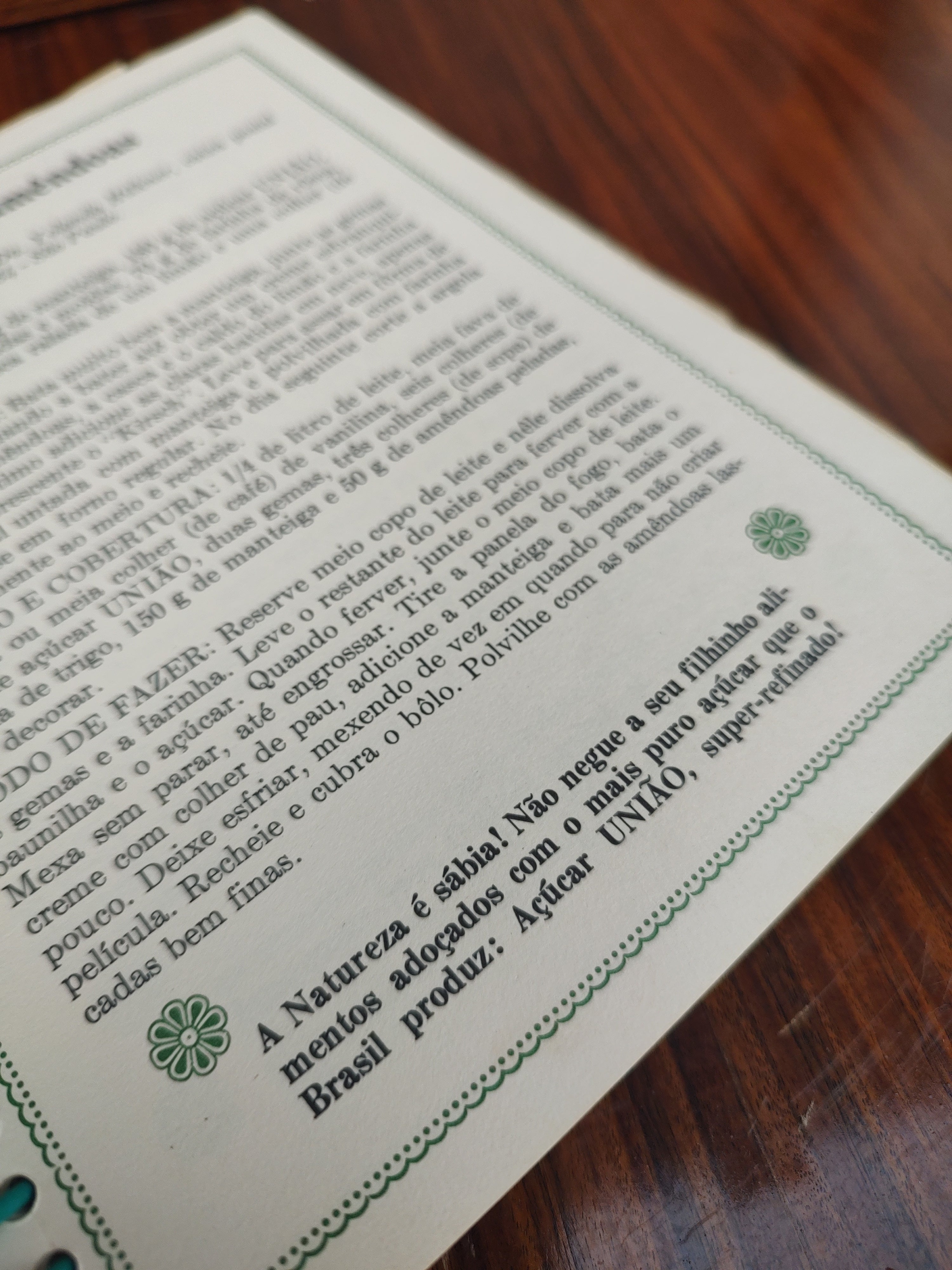 Livro "200 Receitas do Açúcar União - vol. 2" anos 70