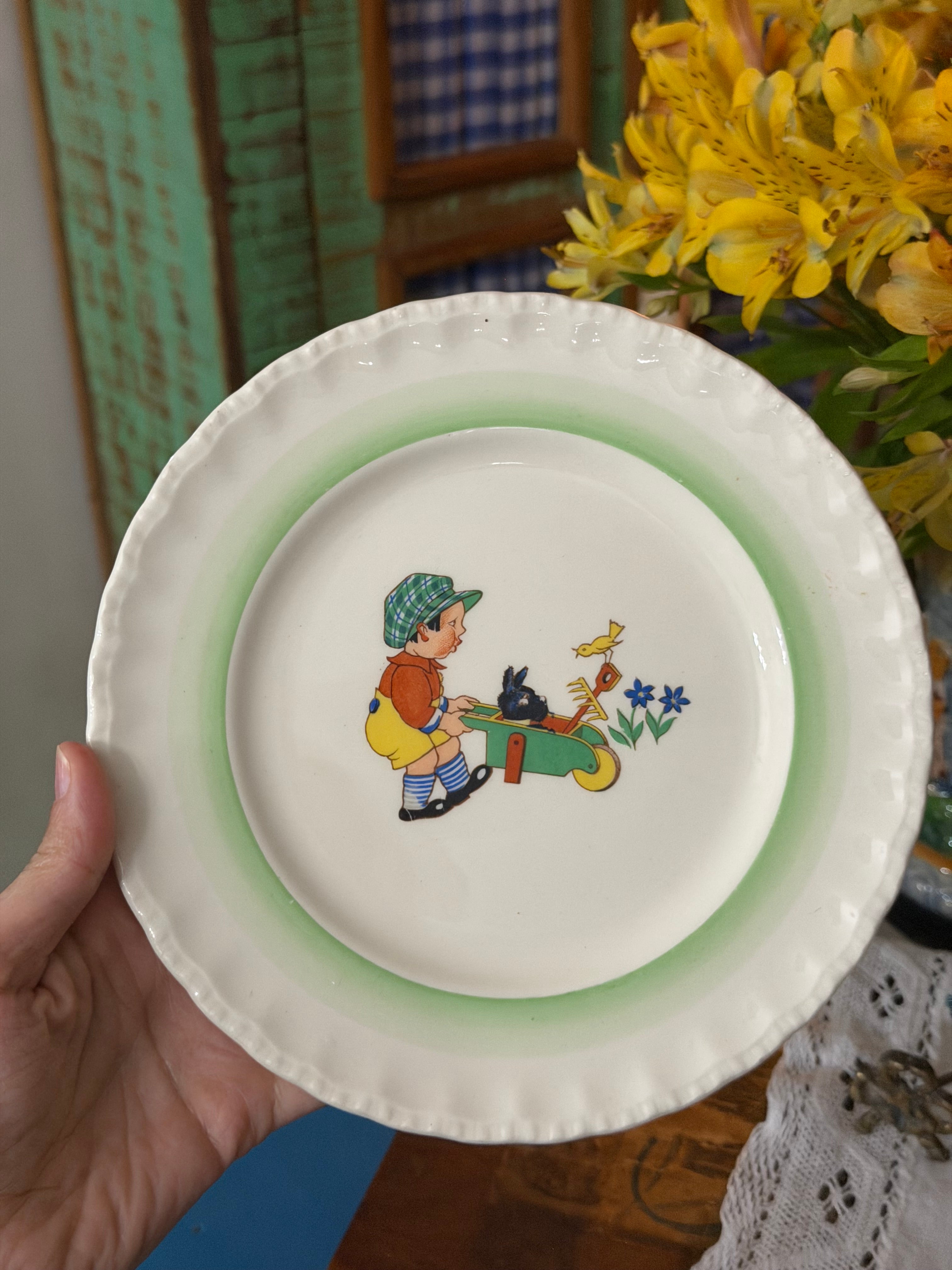 Jogo raro infantil inglês - Grindley England "CREAMPETAL" - ano 1930/40