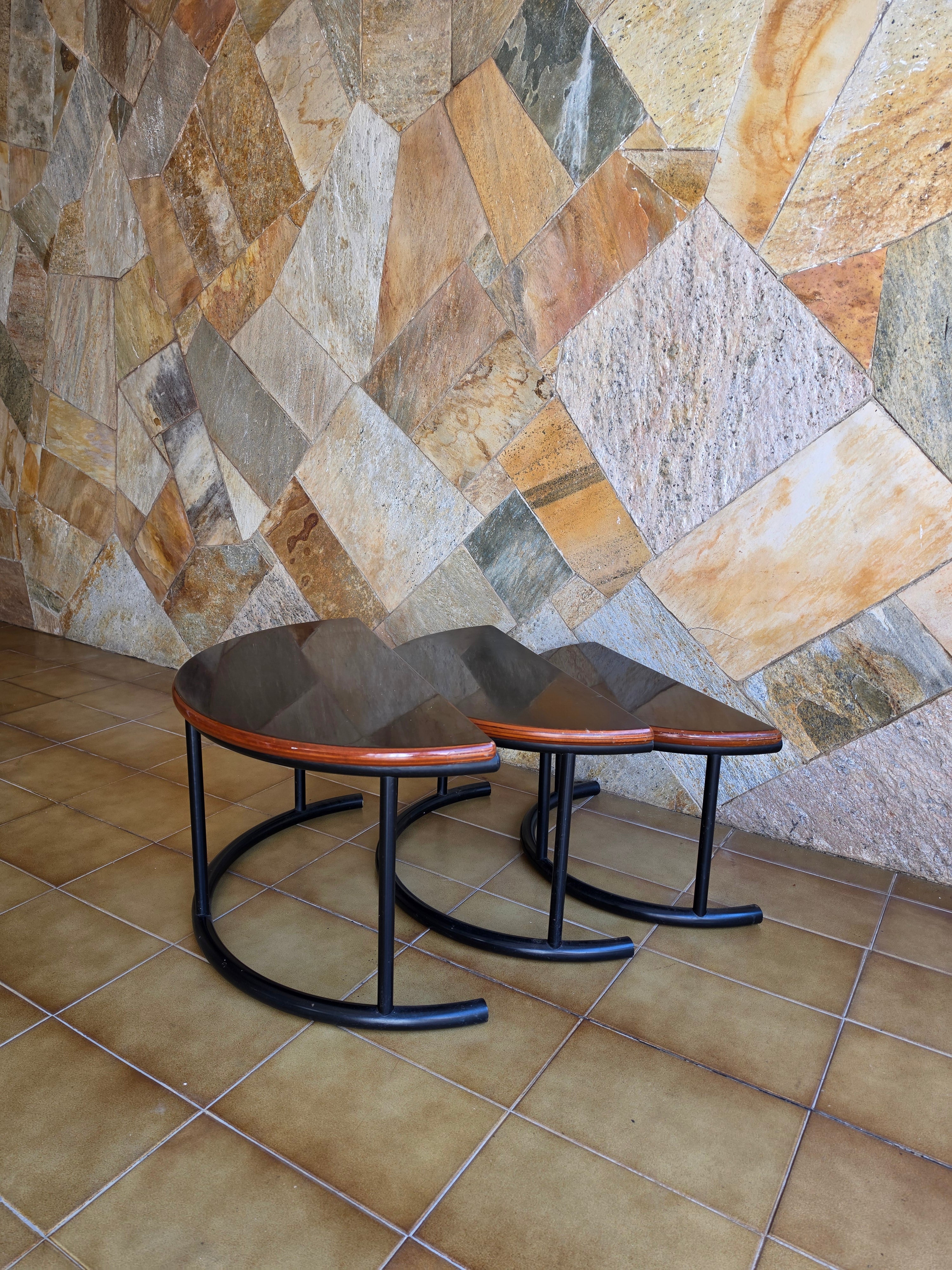Conjunto mesa ninho Novo Rumo - década de 70