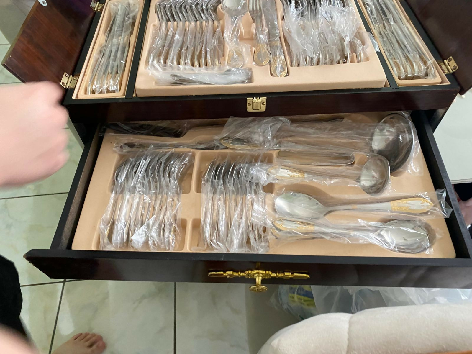 Faqueiro Stainless Steel Germany 85 peças nunca usado