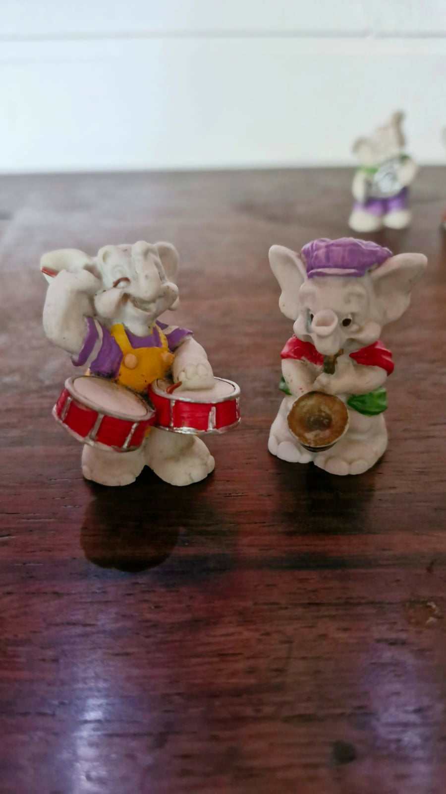 Rara Coleção de Elefantinhos Músicos