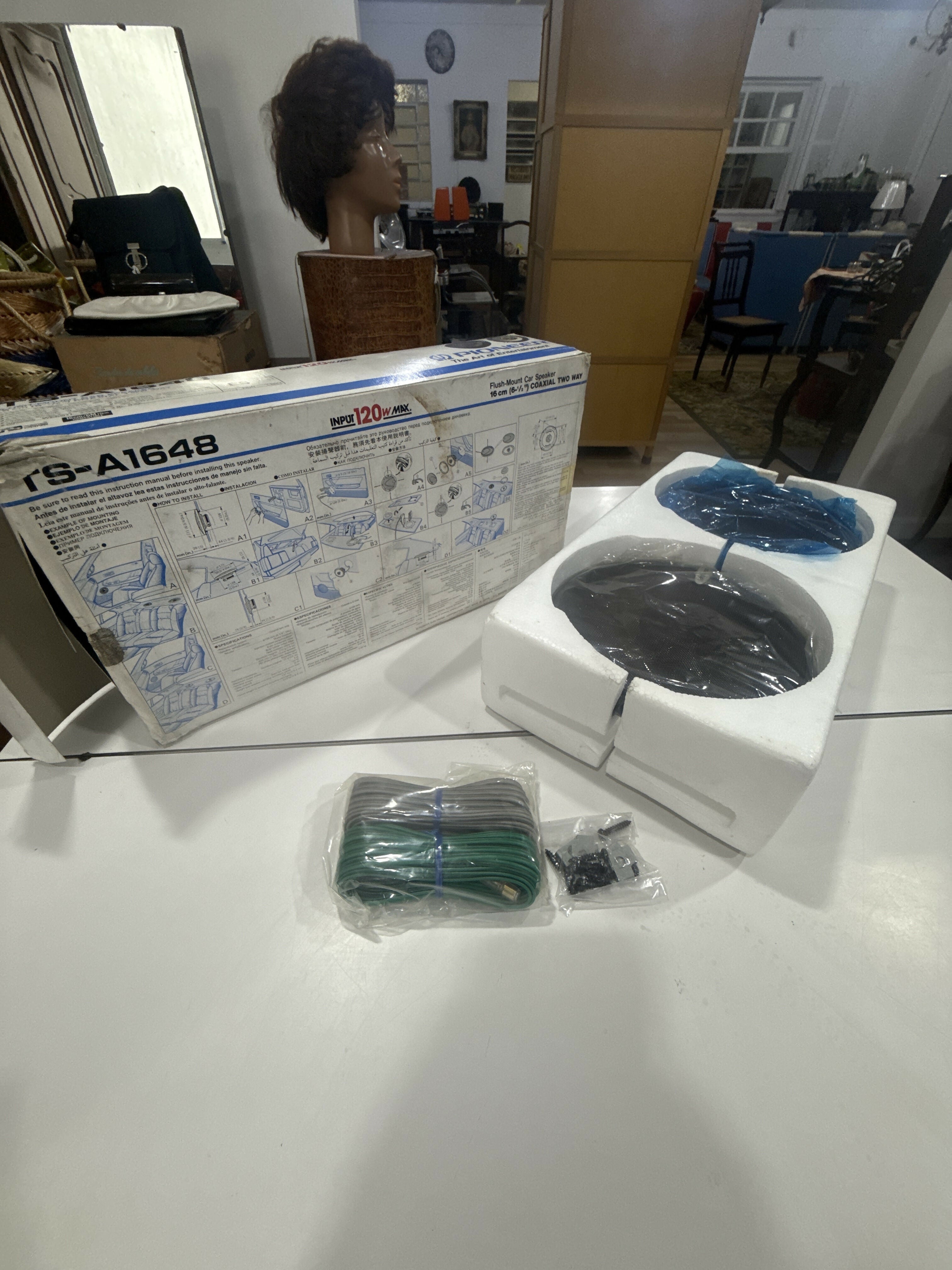 Par de Alto-Falantes Pioneer TS-A1648 – Originais Japão – 1997 – NOVOS – Na Caixa