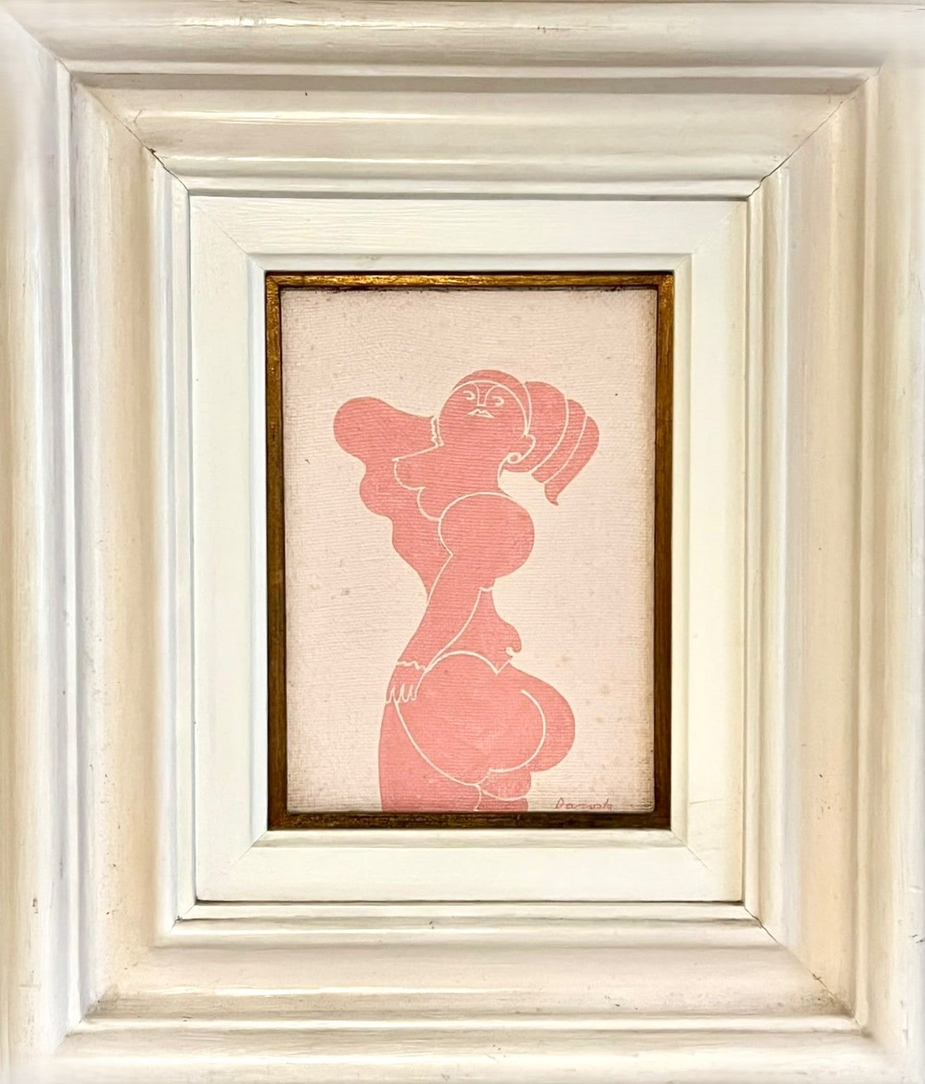Quadro "Vênus Rosa" Milton Da Costa - óleo sobre tela 