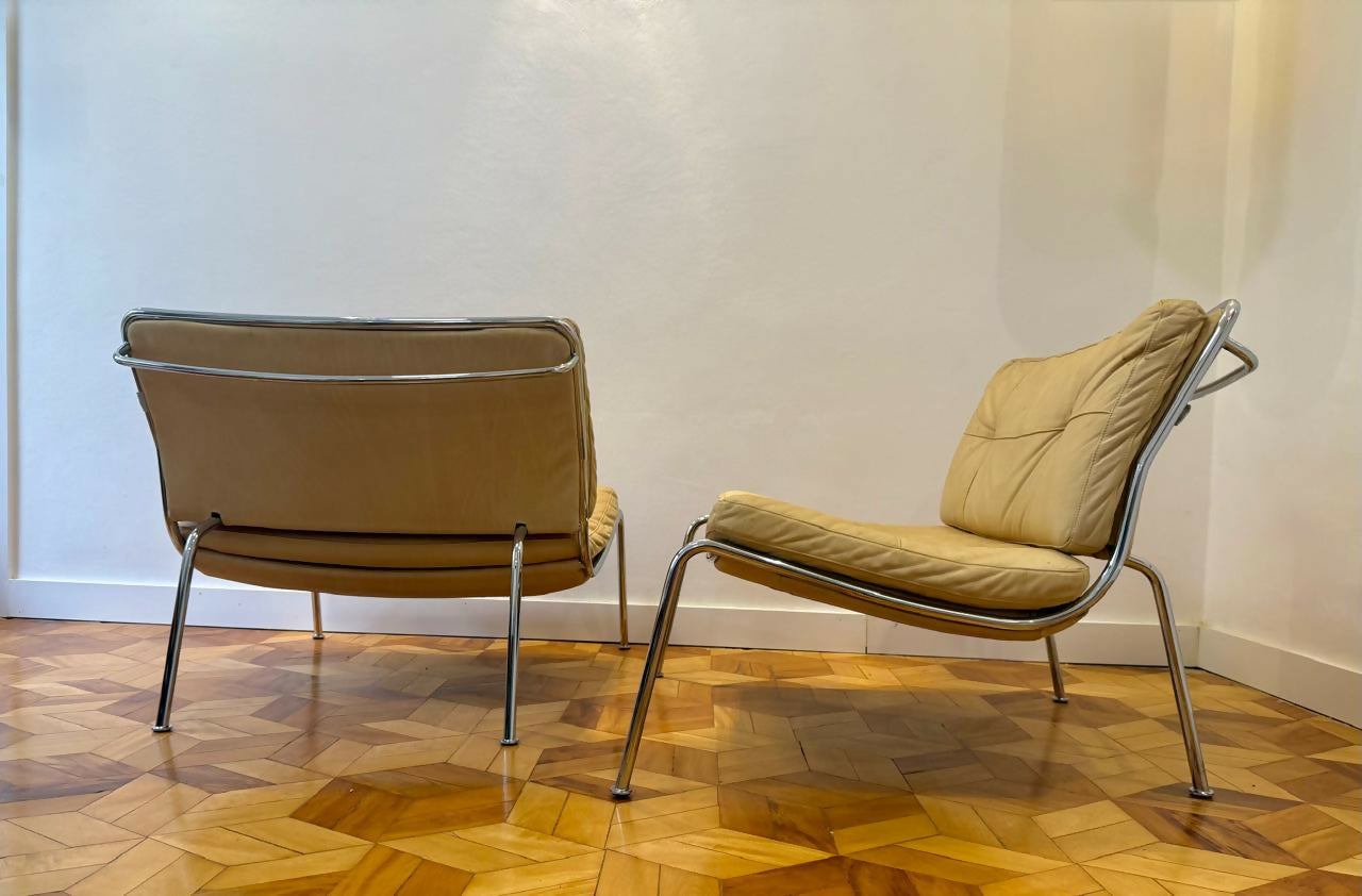 Poltrona FROG em couro- Piero Lissoni para Living Divani