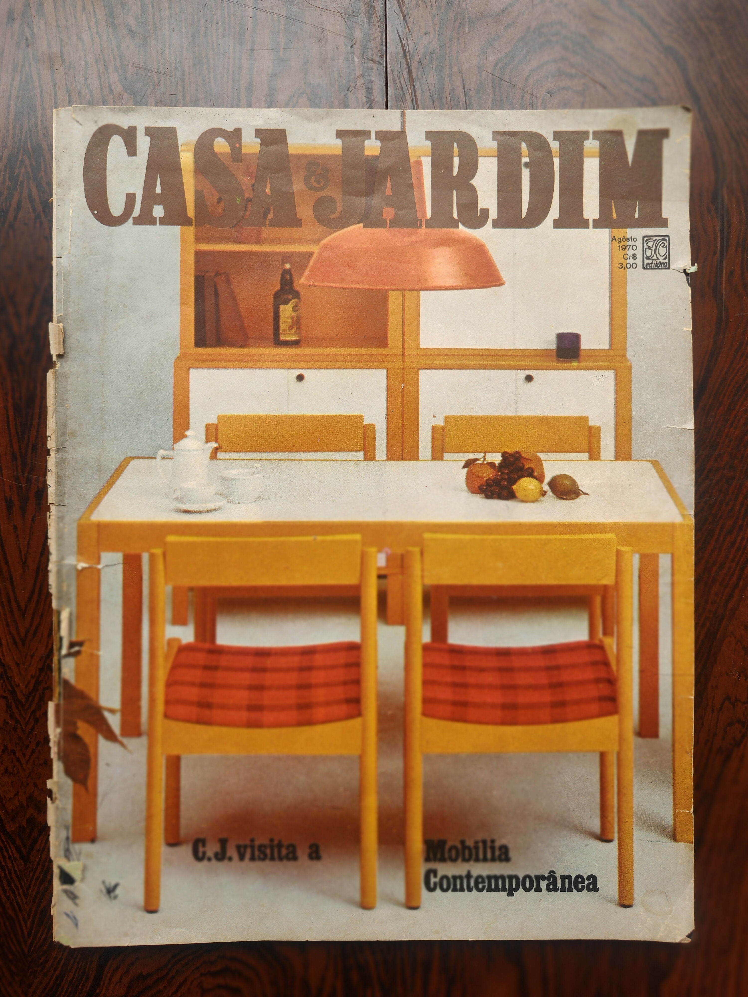 Antiga "Revista Casa & Jardim" - 1970 (Capa Mobília Contemporânea)