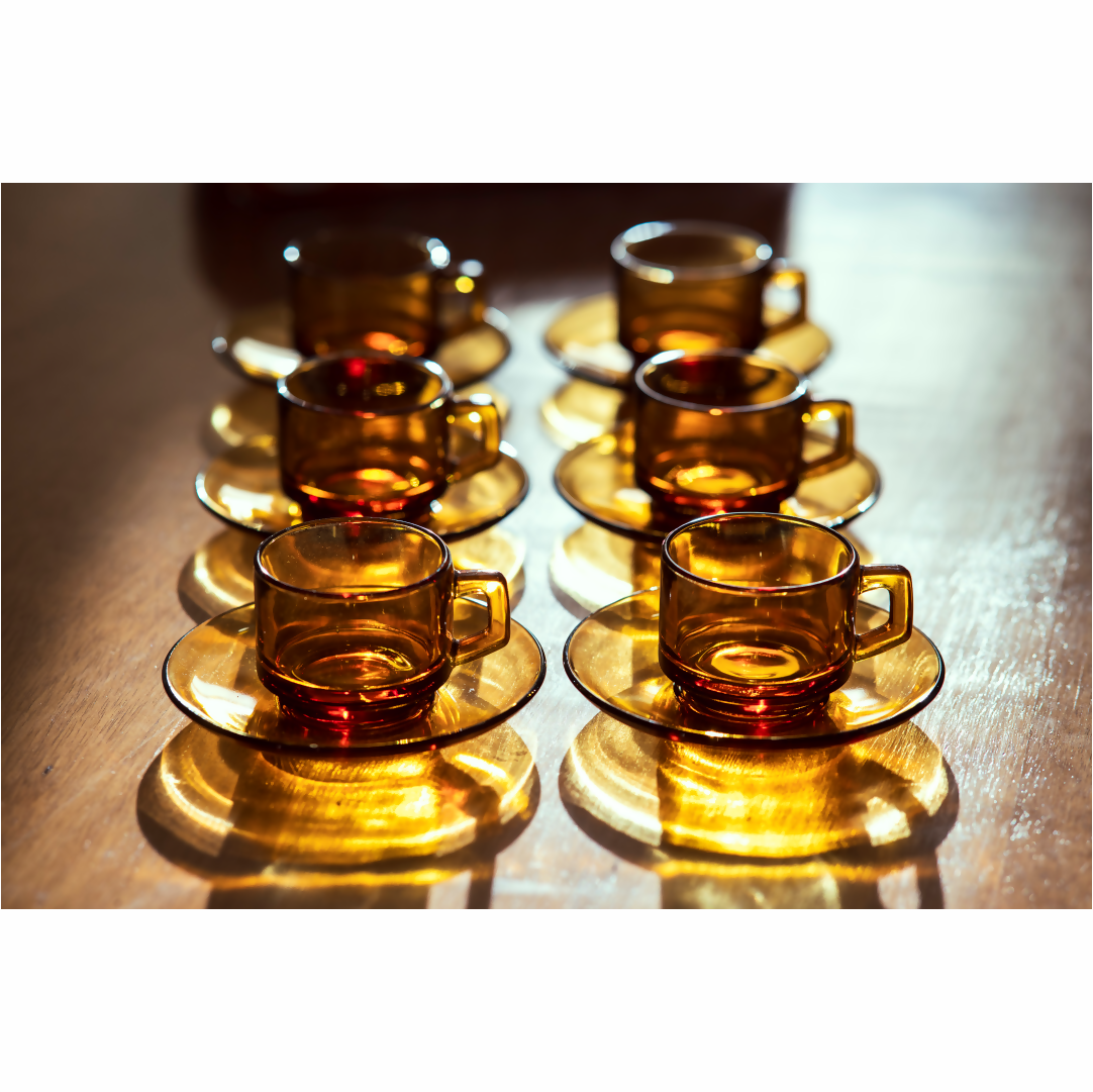 Conjunto 06 Xícaras - Vereco France - Caixa Original - Anos 60/70